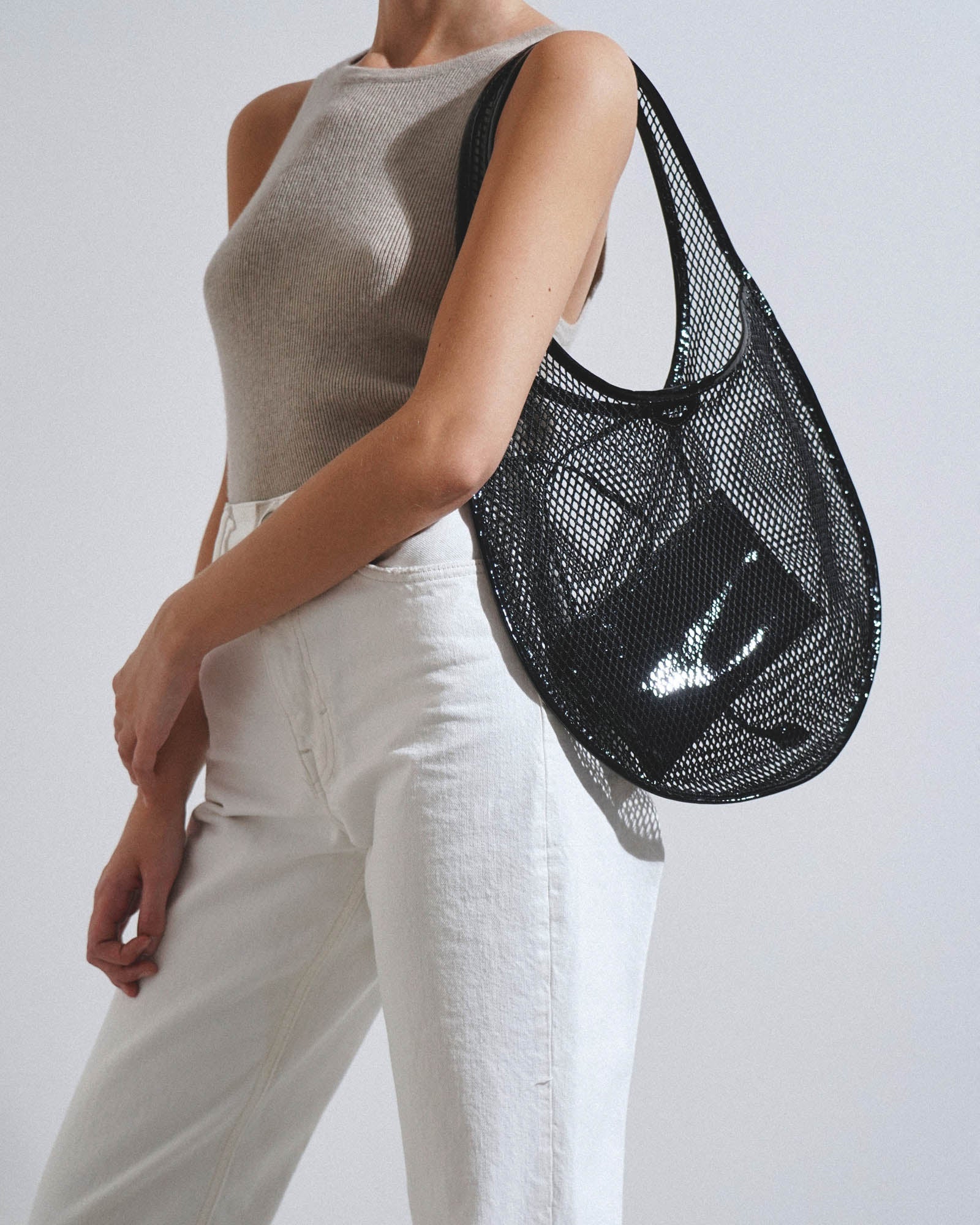 One piece medium black bag