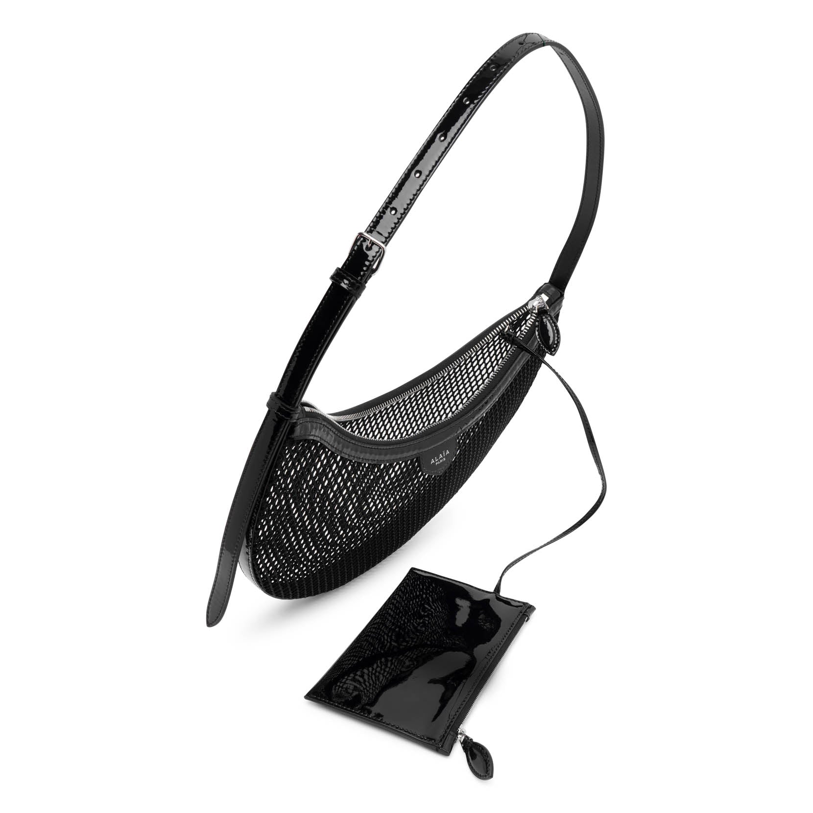 One piece black mesh bag