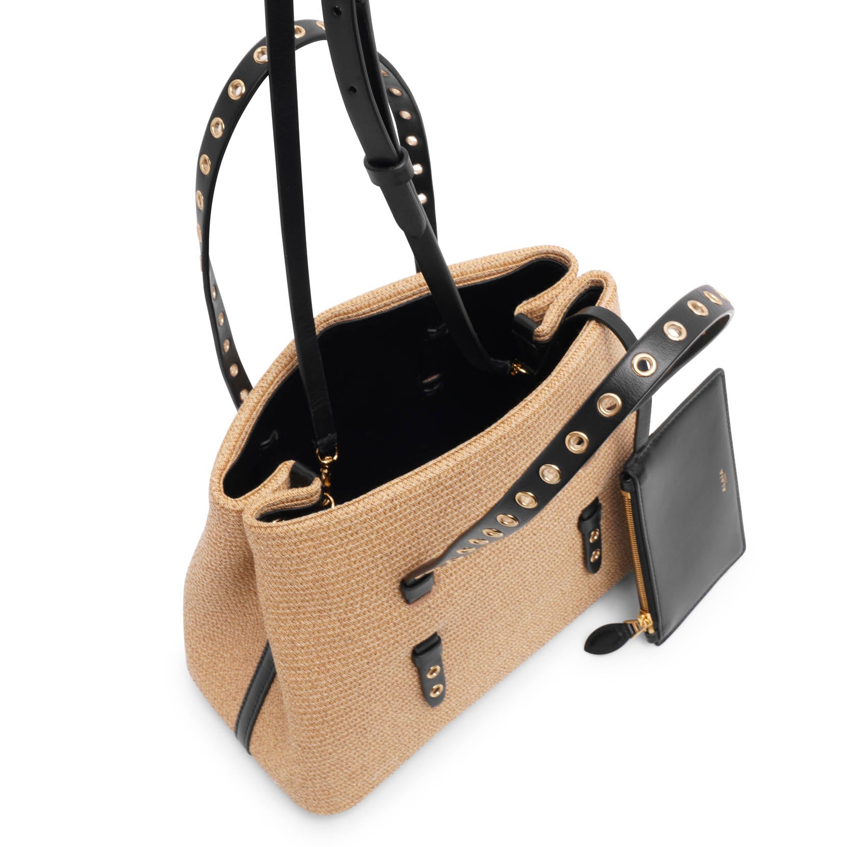 Mina 25 raffia tote bag