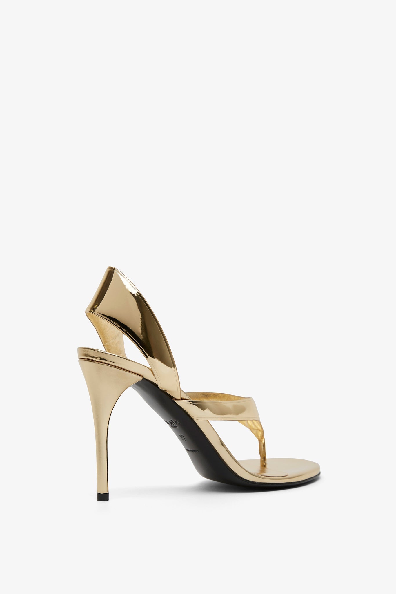 Infradito 90 gold leather sandals