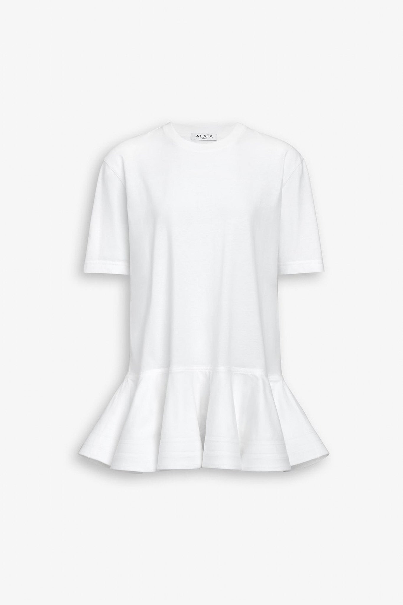Peplum white T-shirt