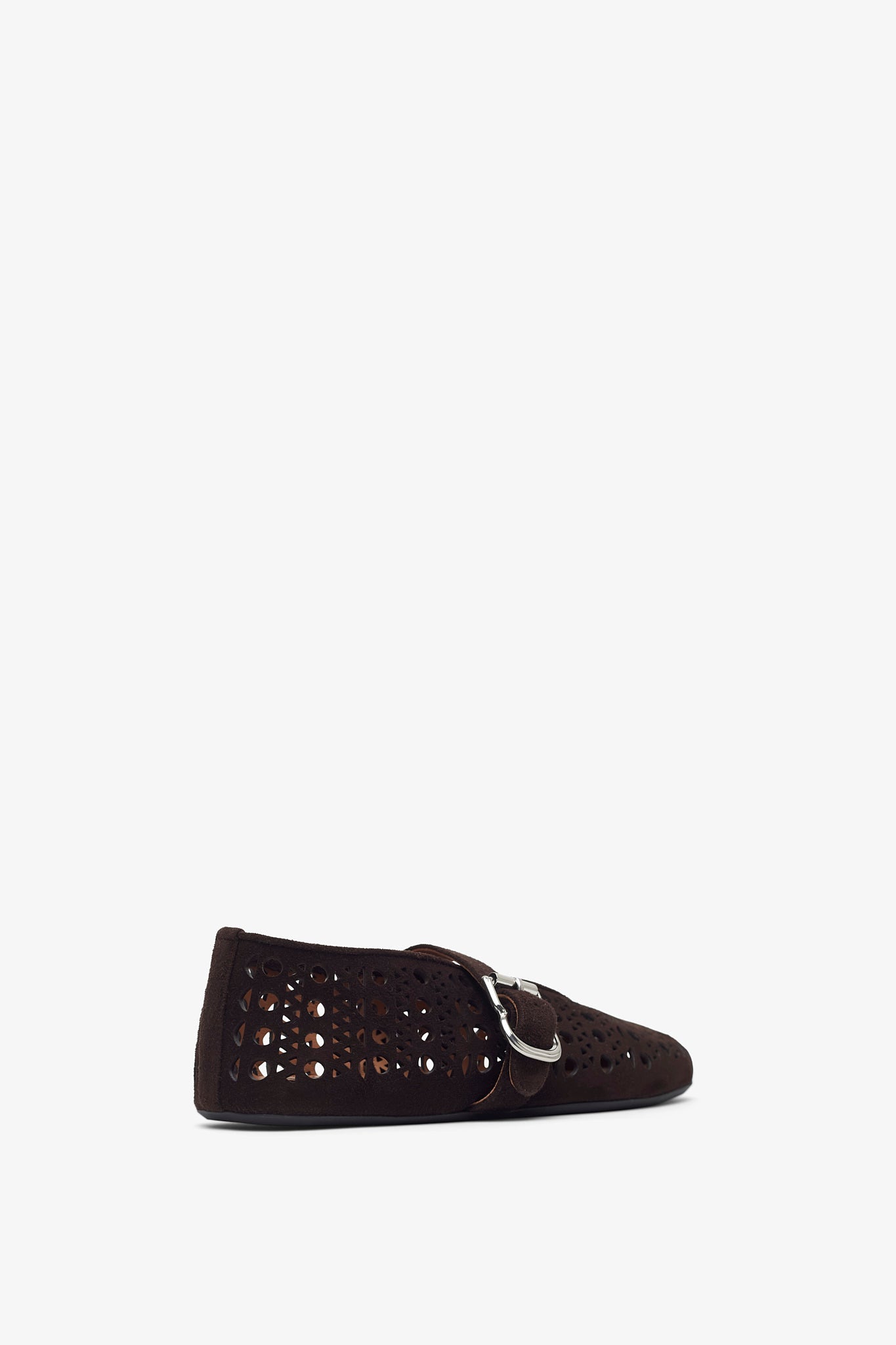 Vienne brown suede ballet flats