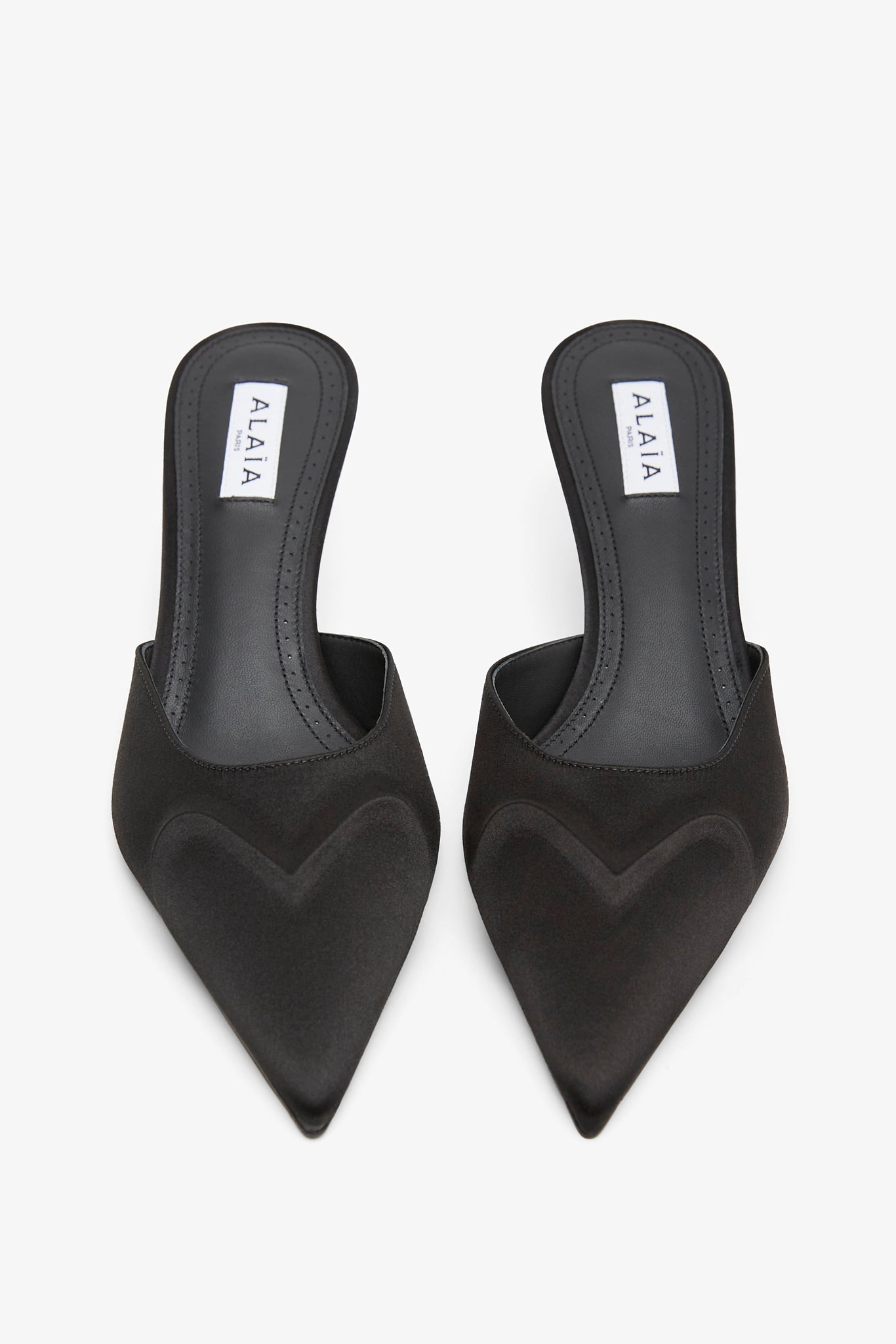 Black 55 mule pumps