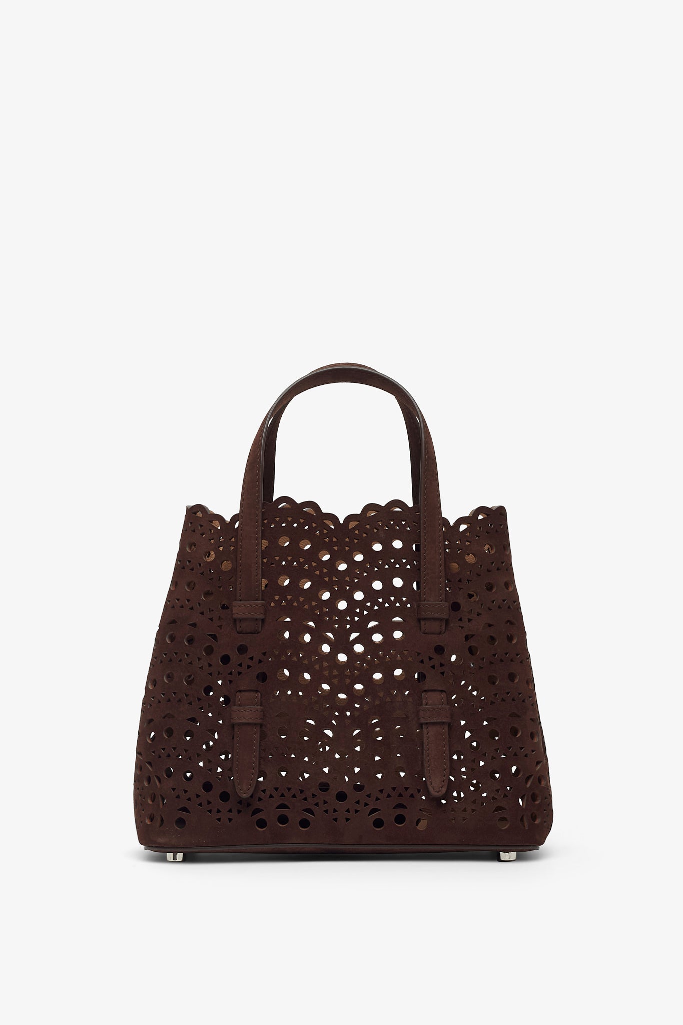 Mina 20 vienne vague dark brown nubuck tote bag