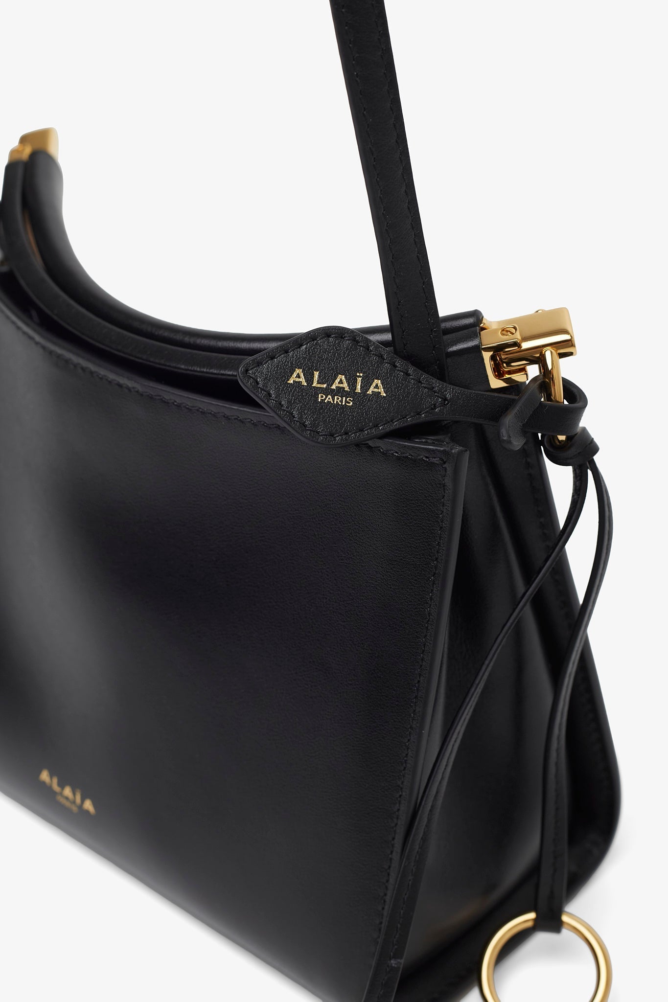 Le Click small black square bag