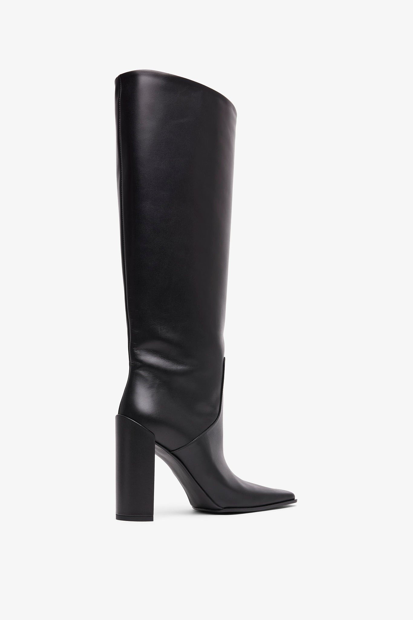 Square 90 black high boots