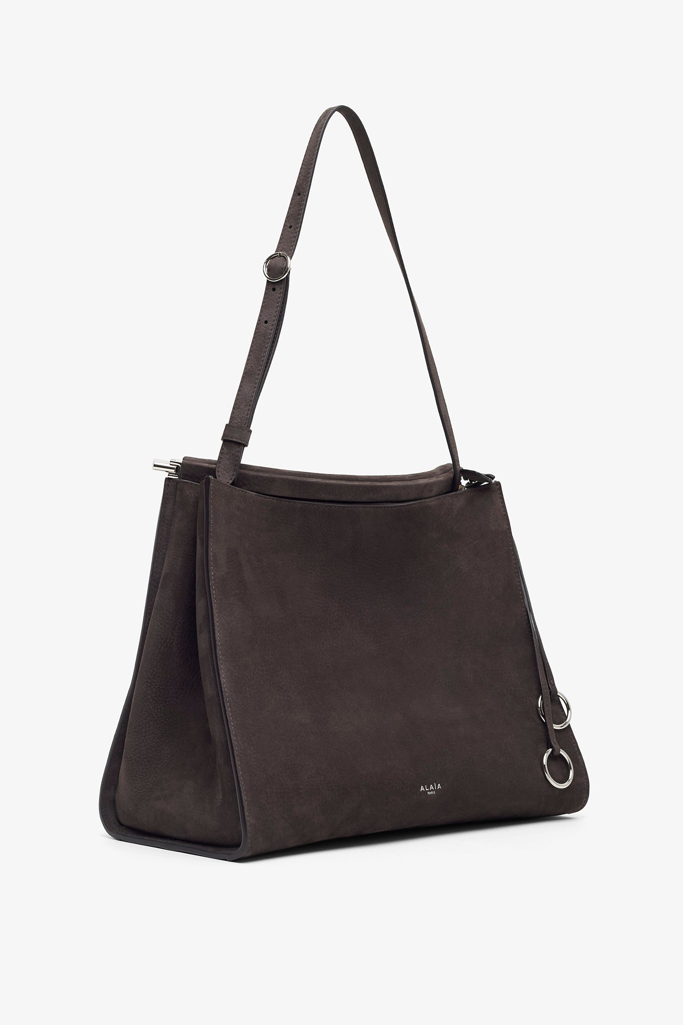 Le Click medium square grey bag