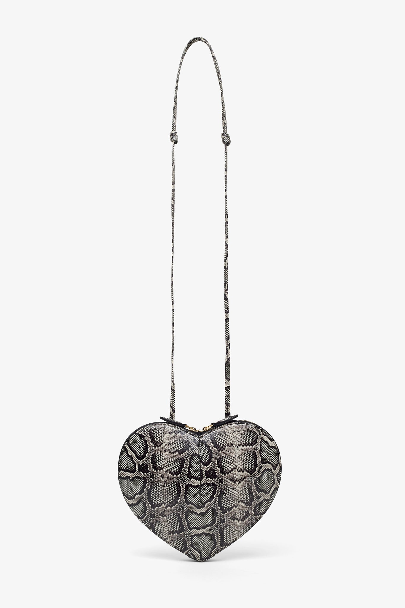 Le Coeur black and white crossbody bag