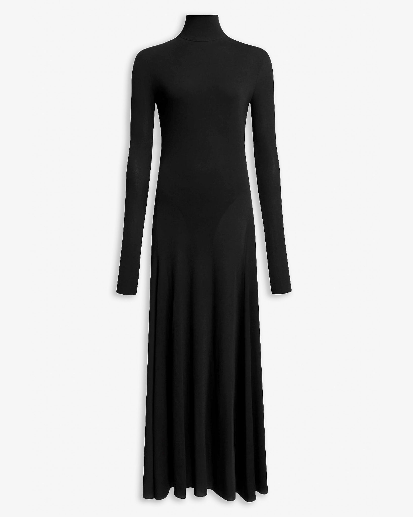 Heart black jersey dress
