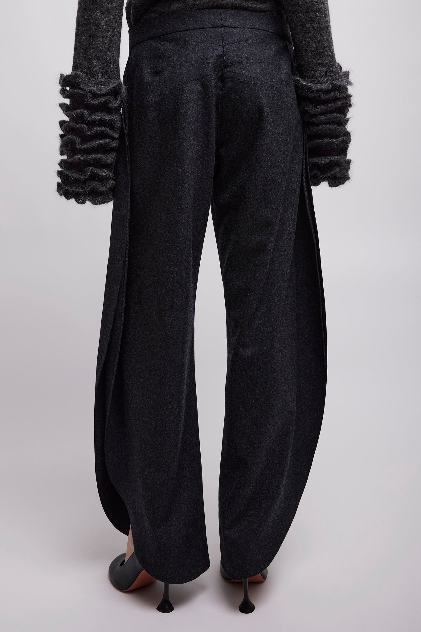 Wool flannel petal pants