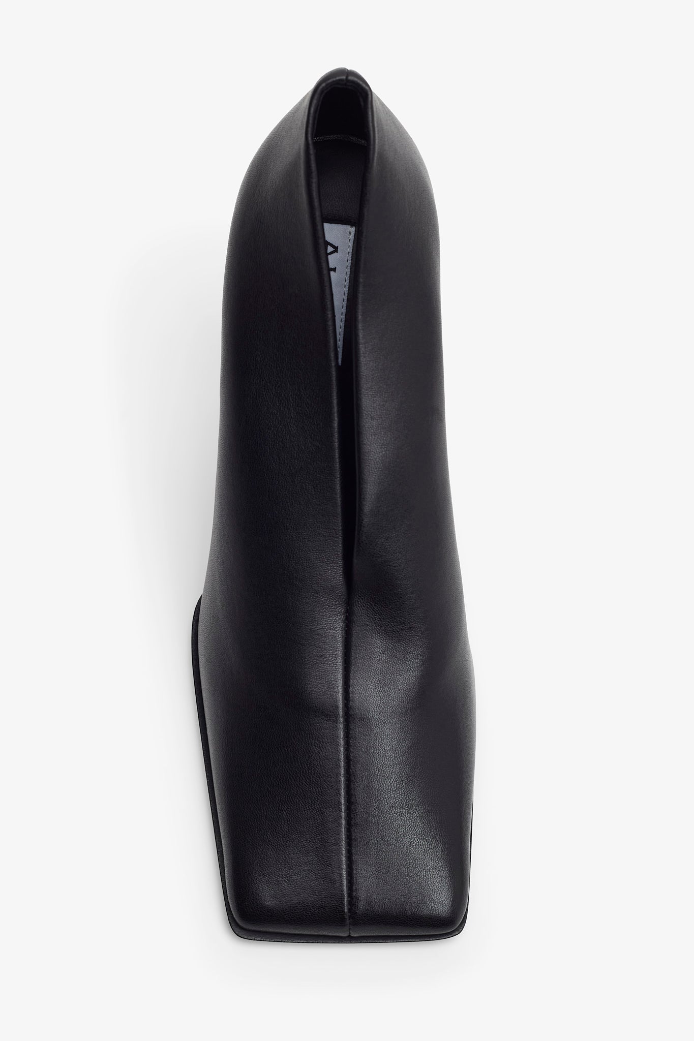 Black 90 leather pumps
