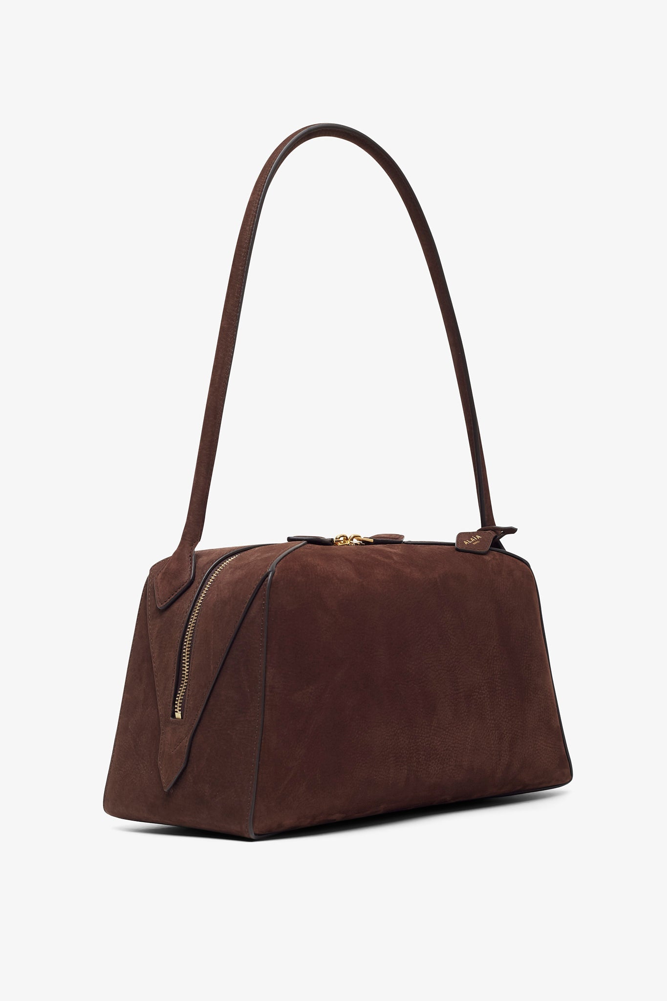 Le Bouledogue Medium brown nubuck bag