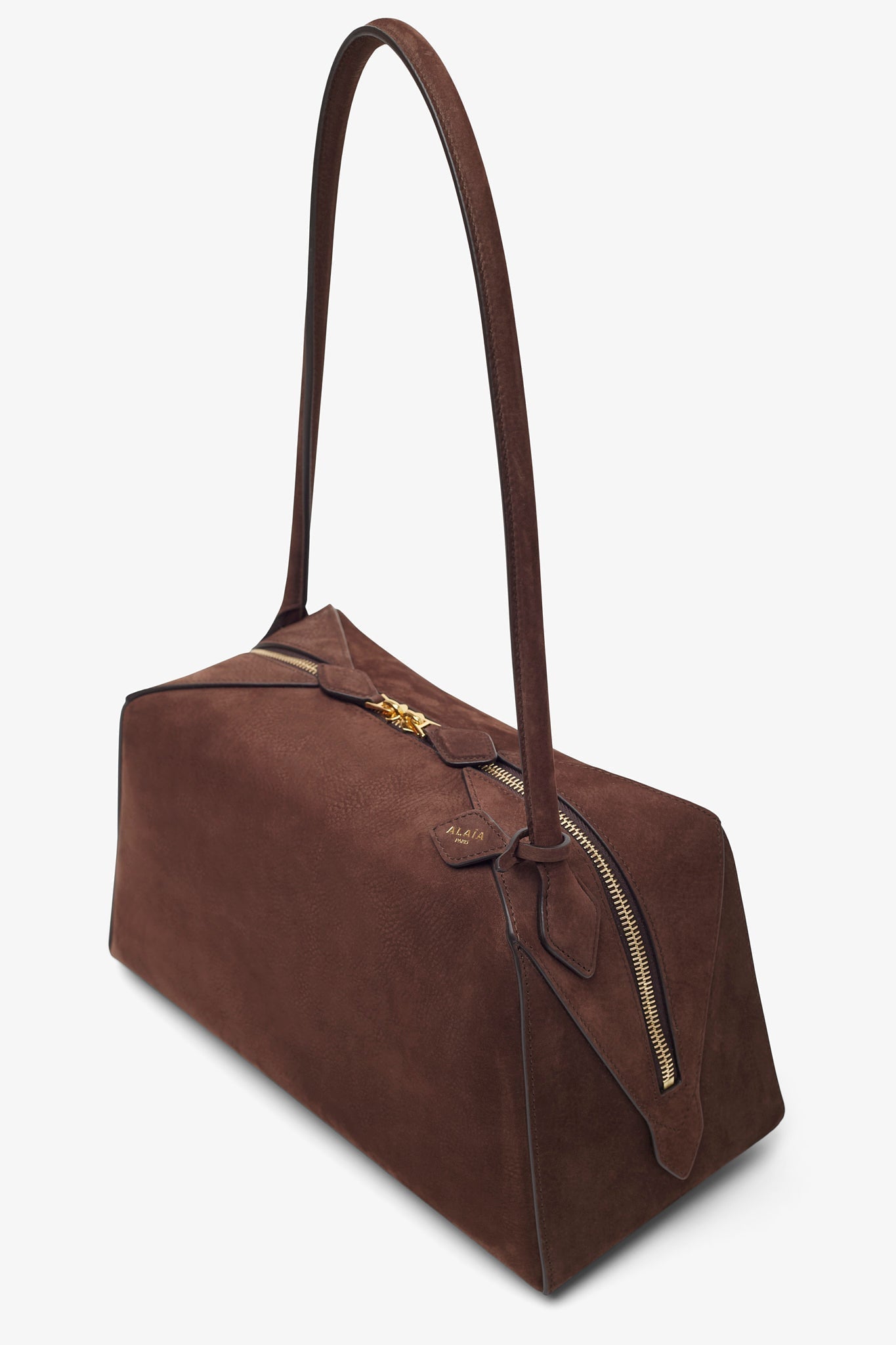 Le Bouledogue Medium brown nubuck bag