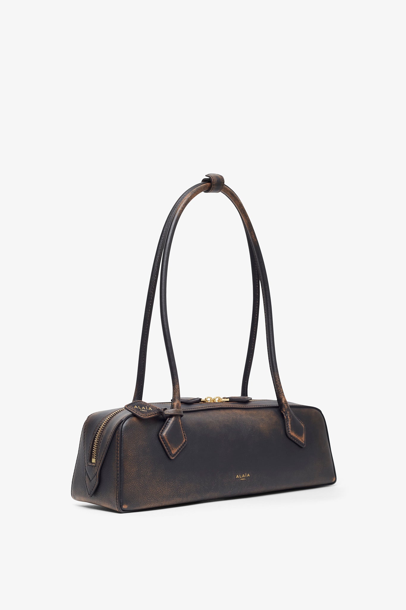 Le Teckel Medium ebony black bag