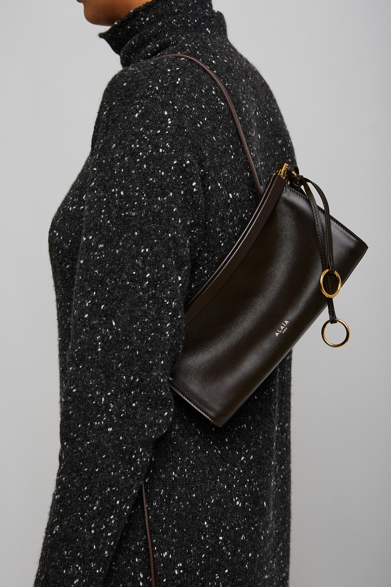 Le Click EW Small brown bag