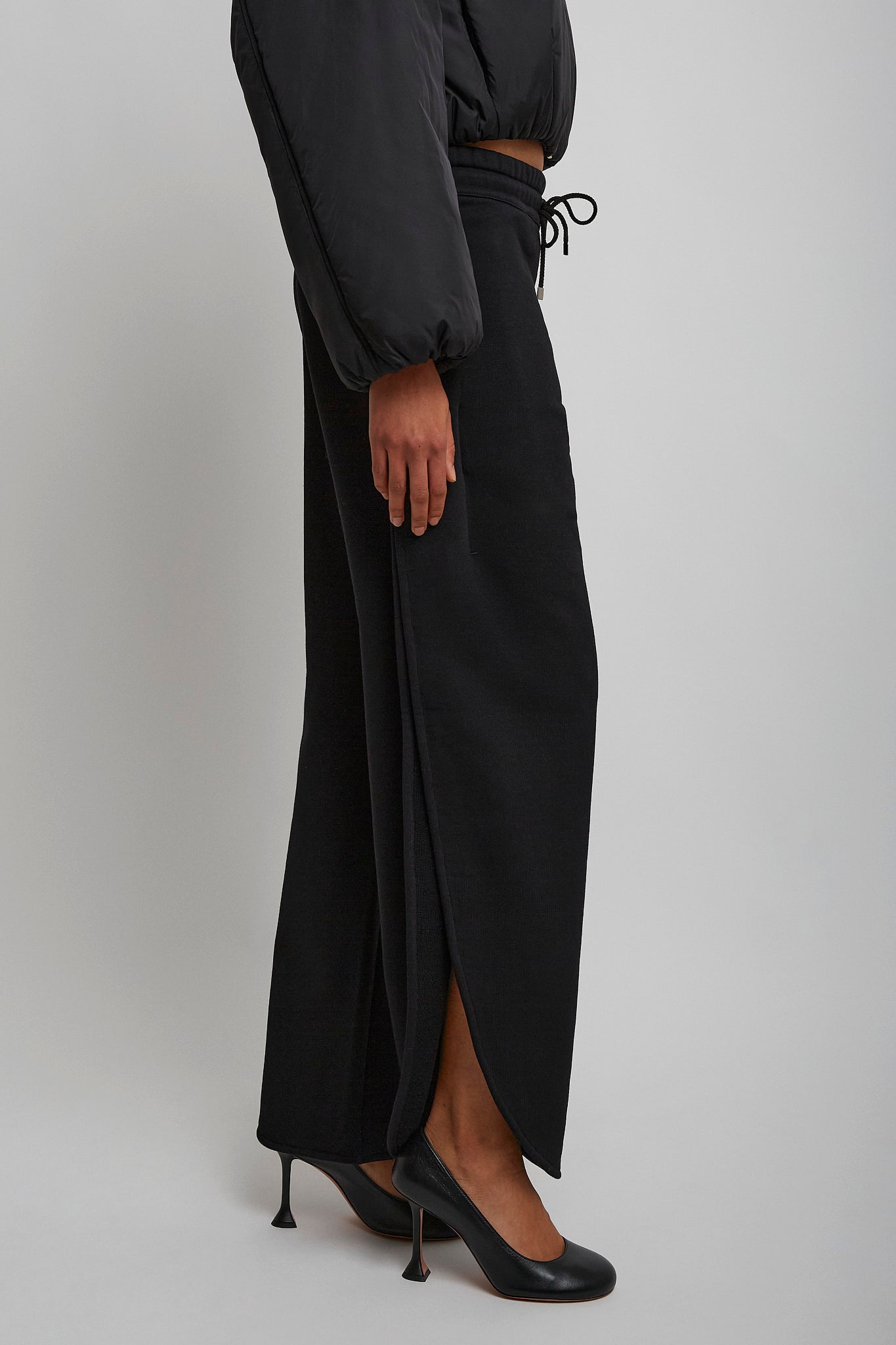 Black petal joggers