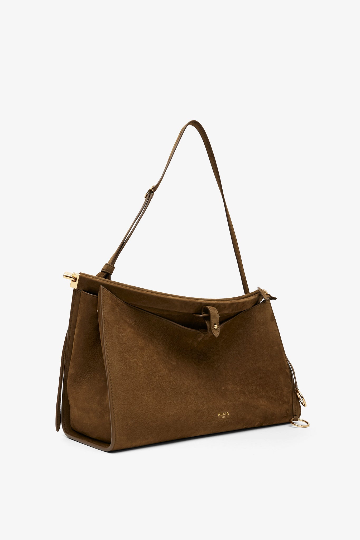 Le Click khaki green shoulder bag