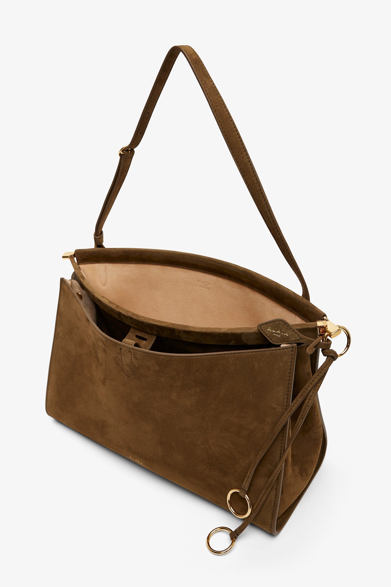 Le Click khaki green shoulder bag