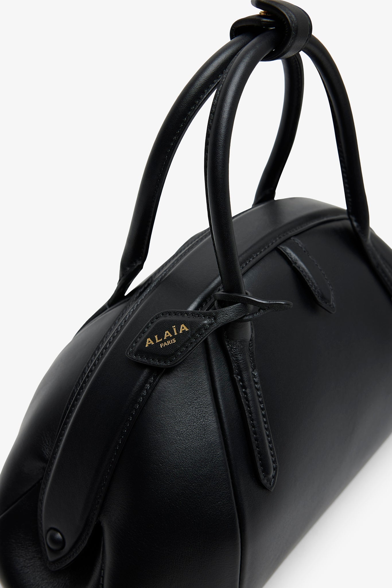 Top handle small black bag