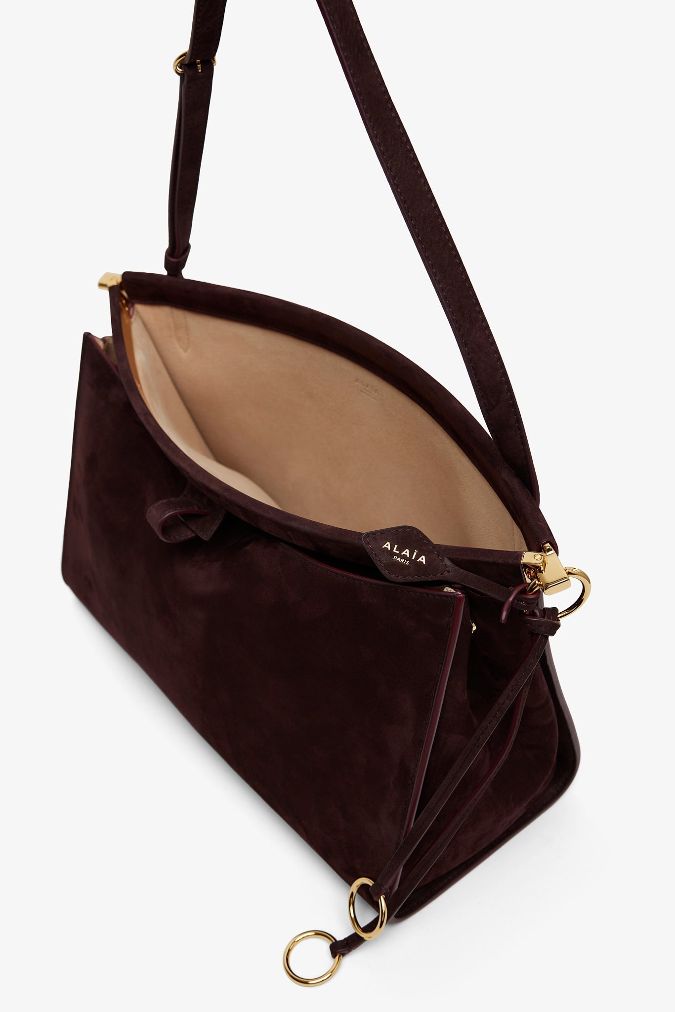 Le Click burgundy shoulder bag