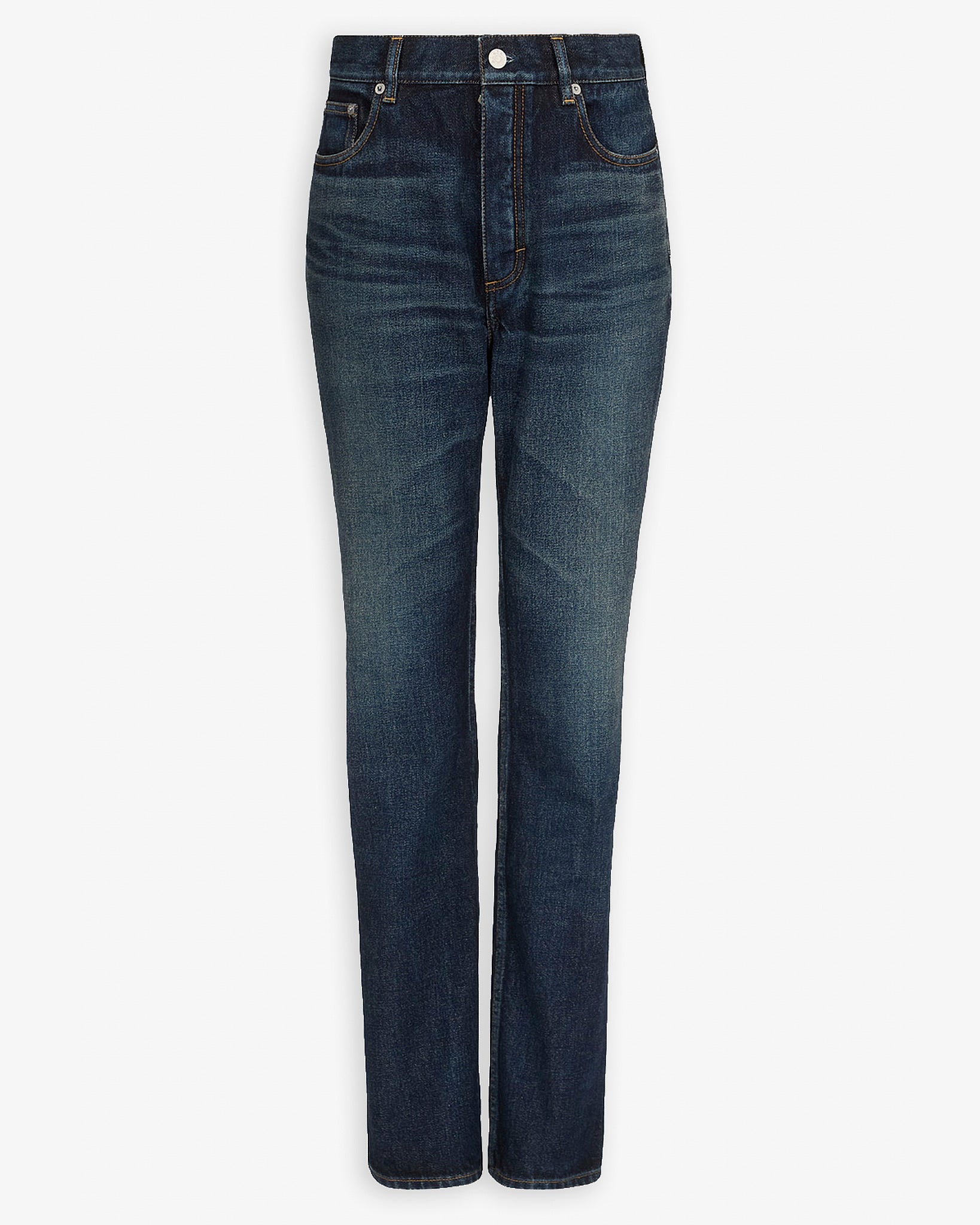 Skinny blue jeans