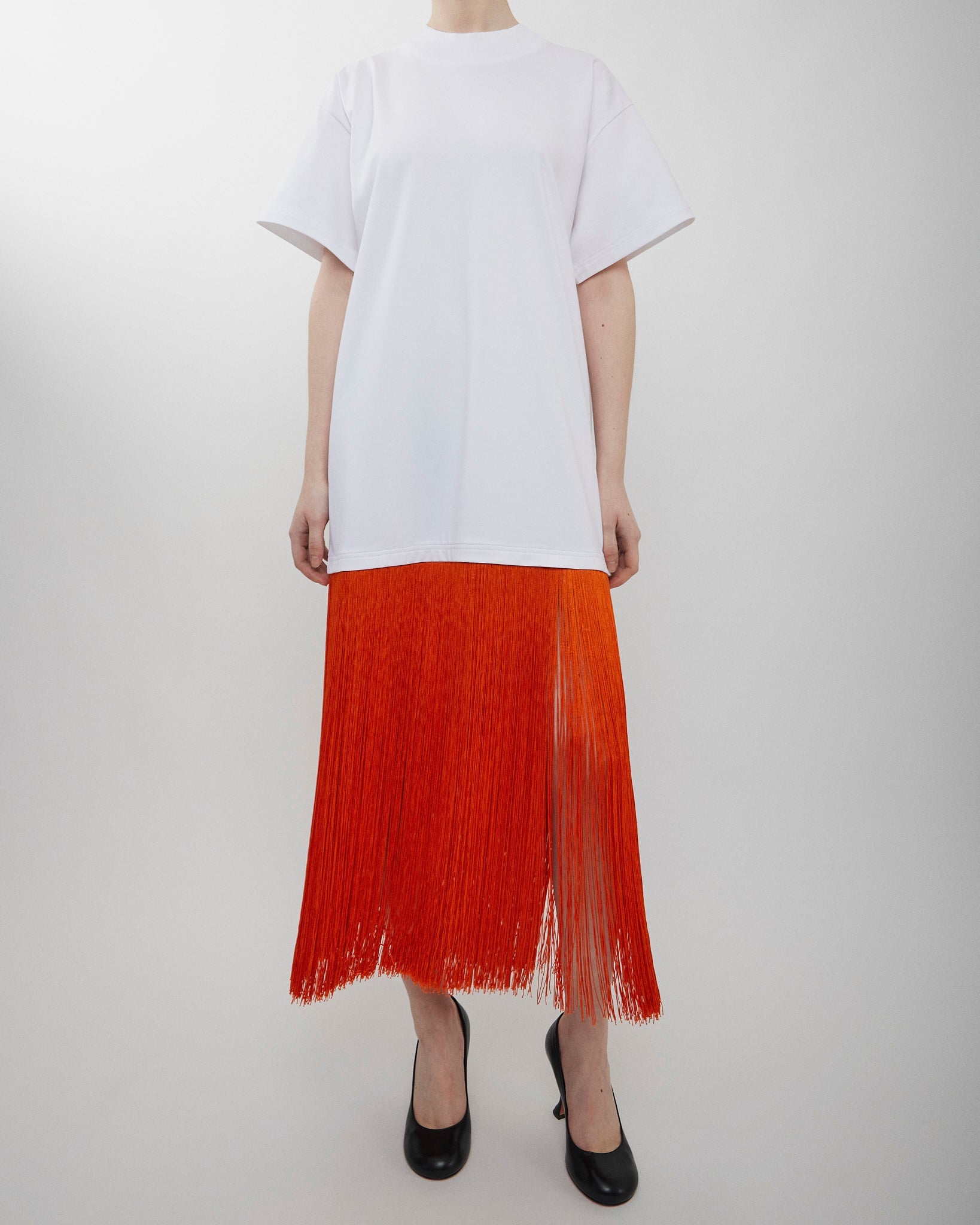Fringed white T-Shirt