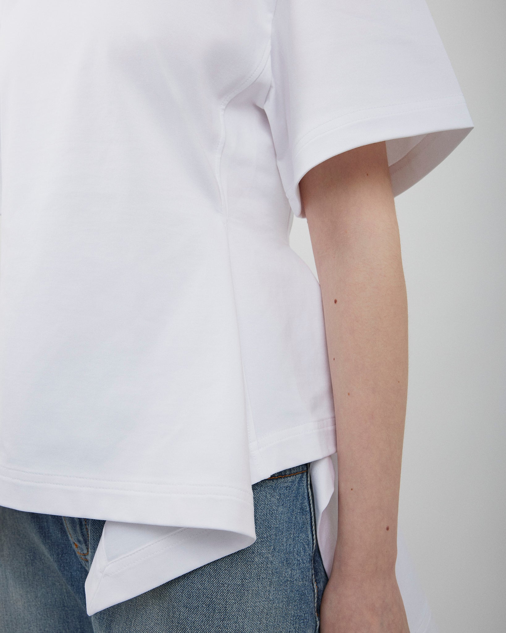 Panelled white top