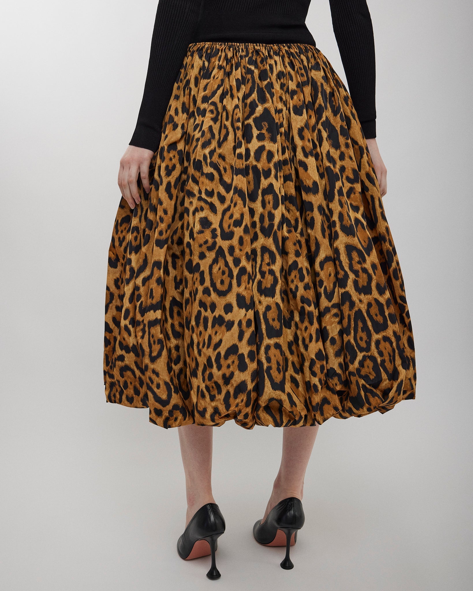 A-Line leopard skirt