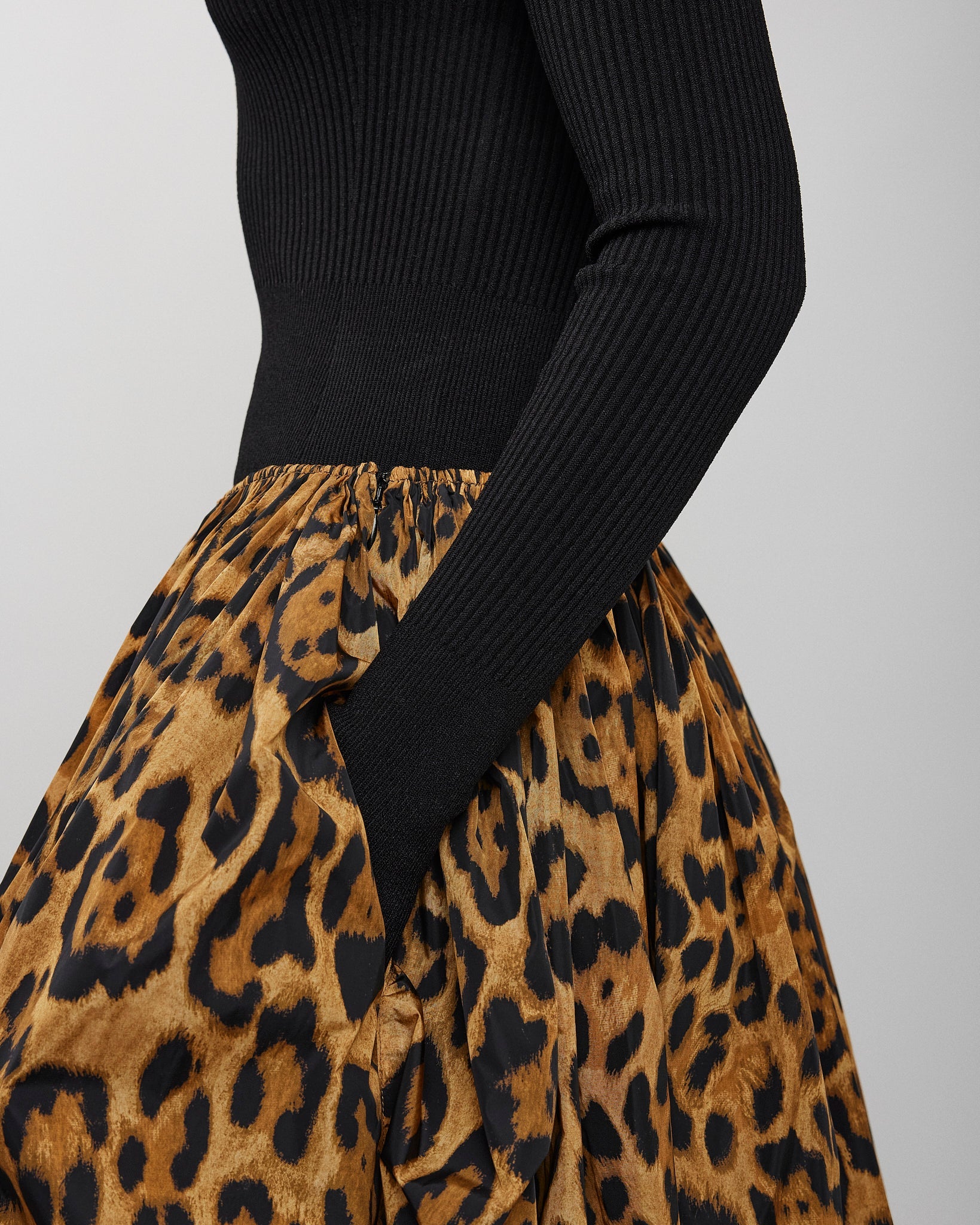 A-Line leopard skirt