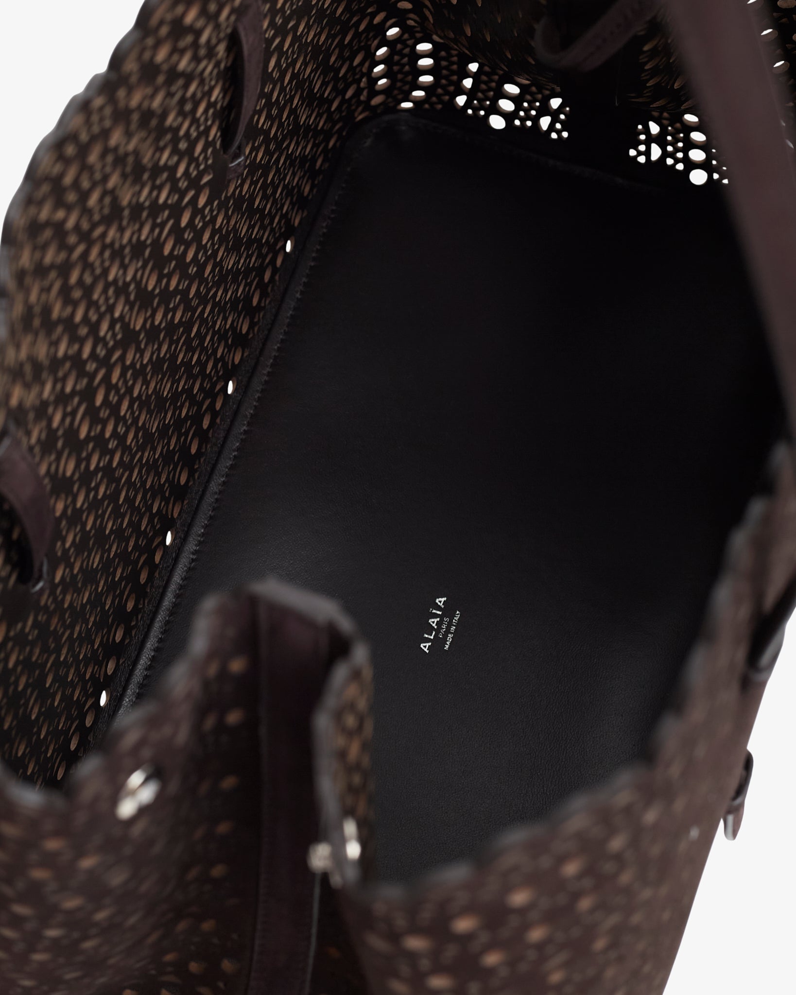Mina 37 vienne brown suede tote bag