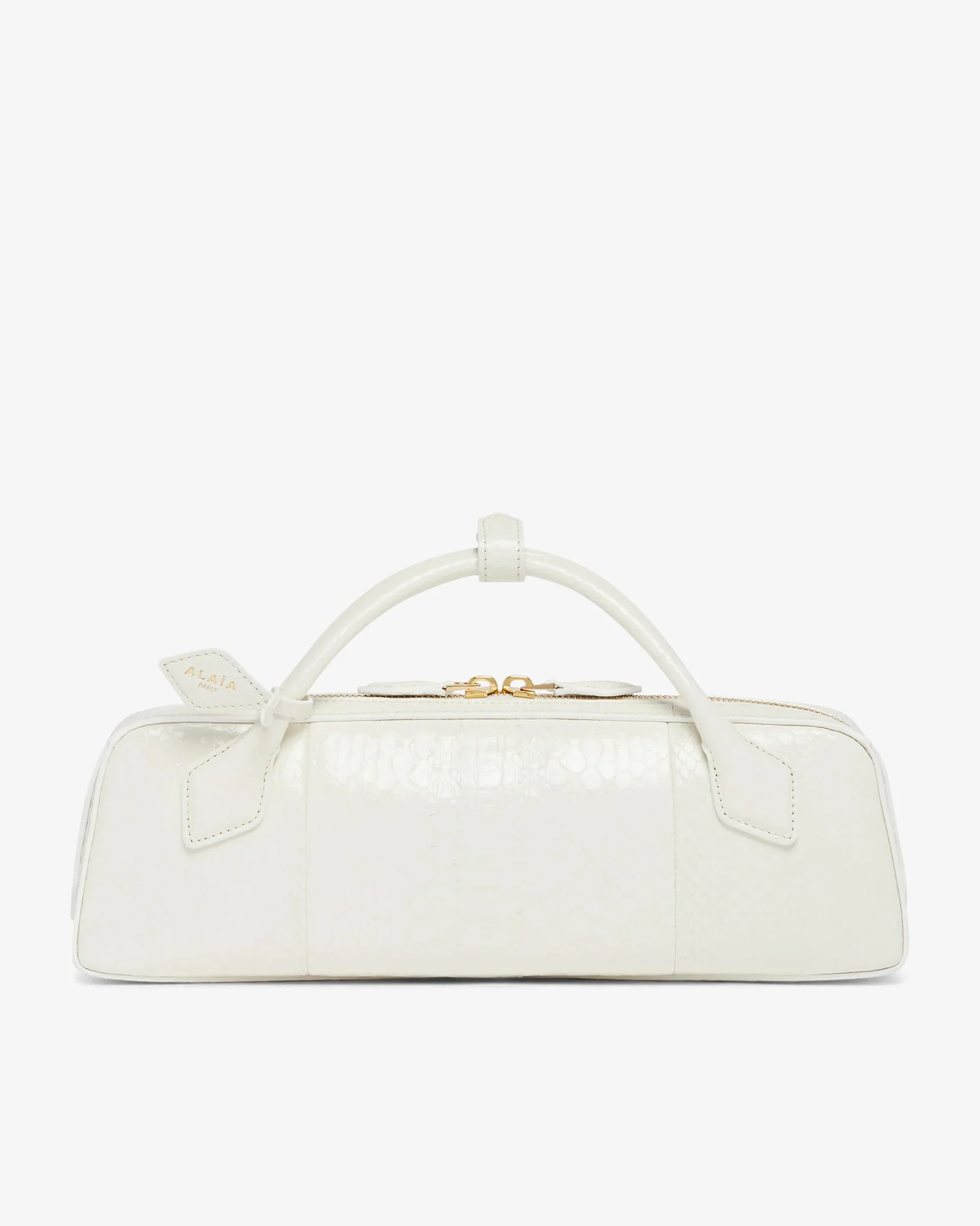 Le Teckel snow white clutch