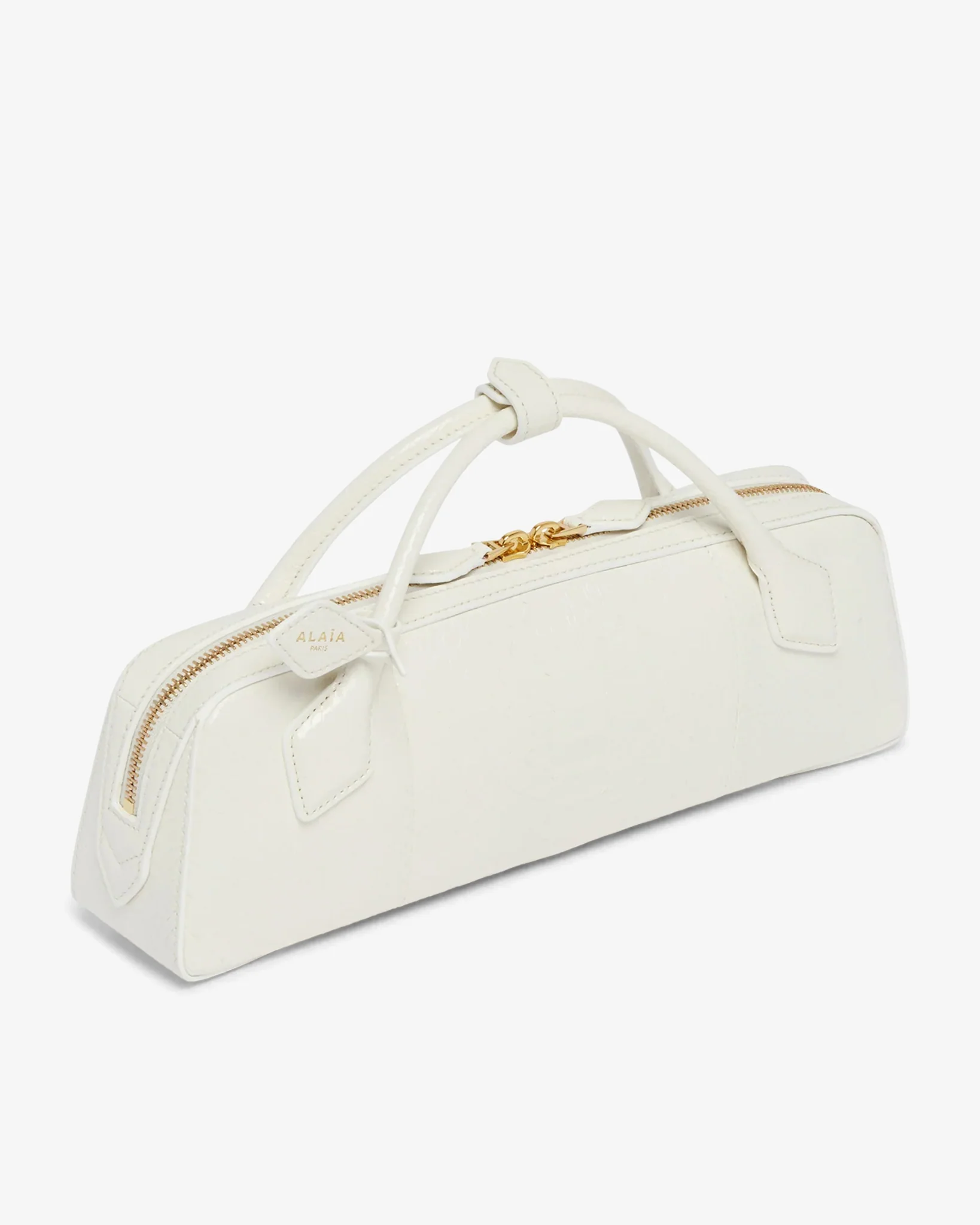 Le Teckel snow white clutch