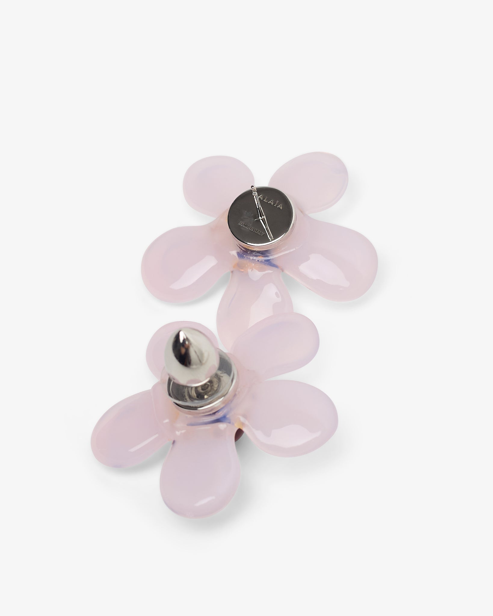 Bloom pink glass earrings