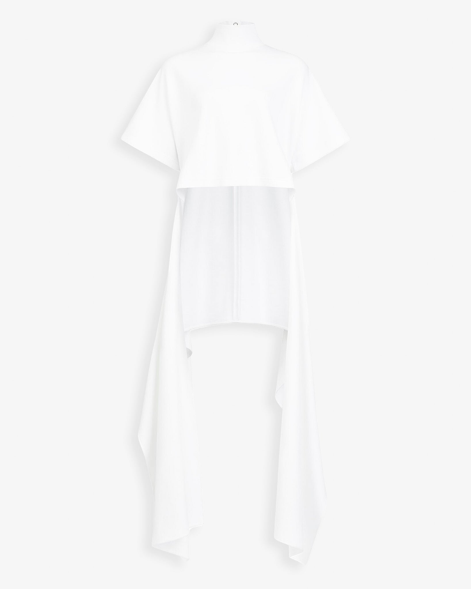 White cotton jersey T-shirt
