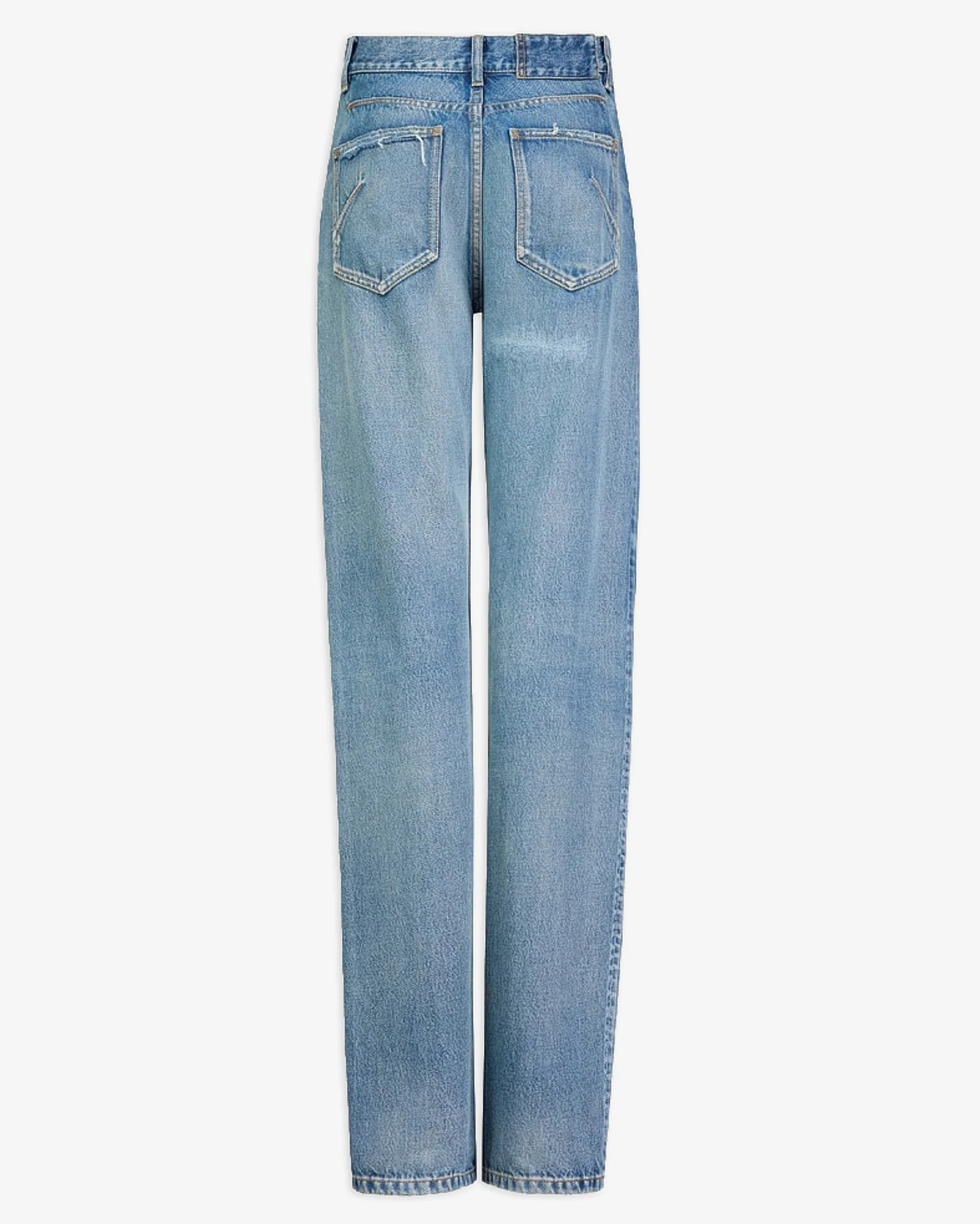 Straight denim pants
