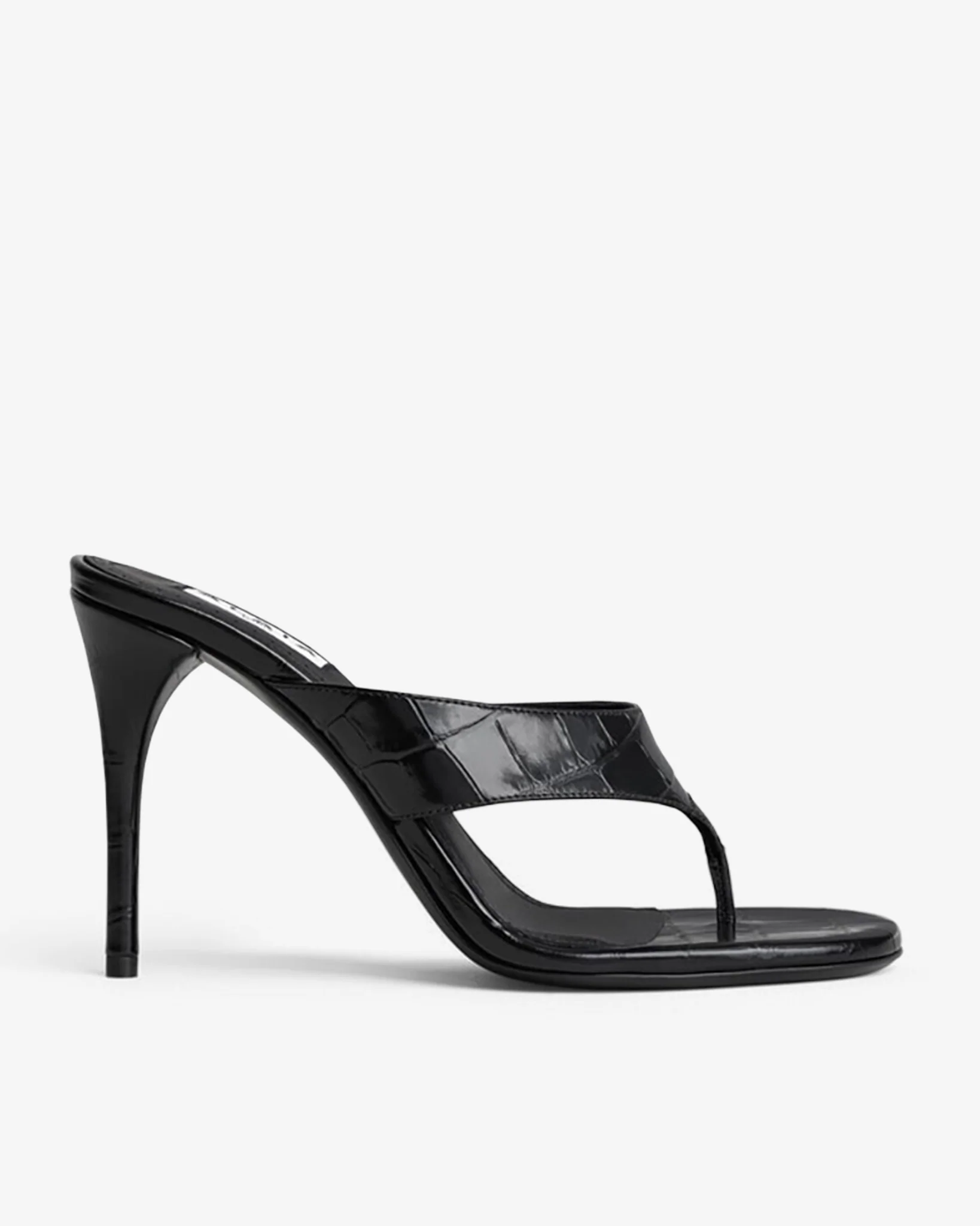 Tong 90 embossed mule sandals