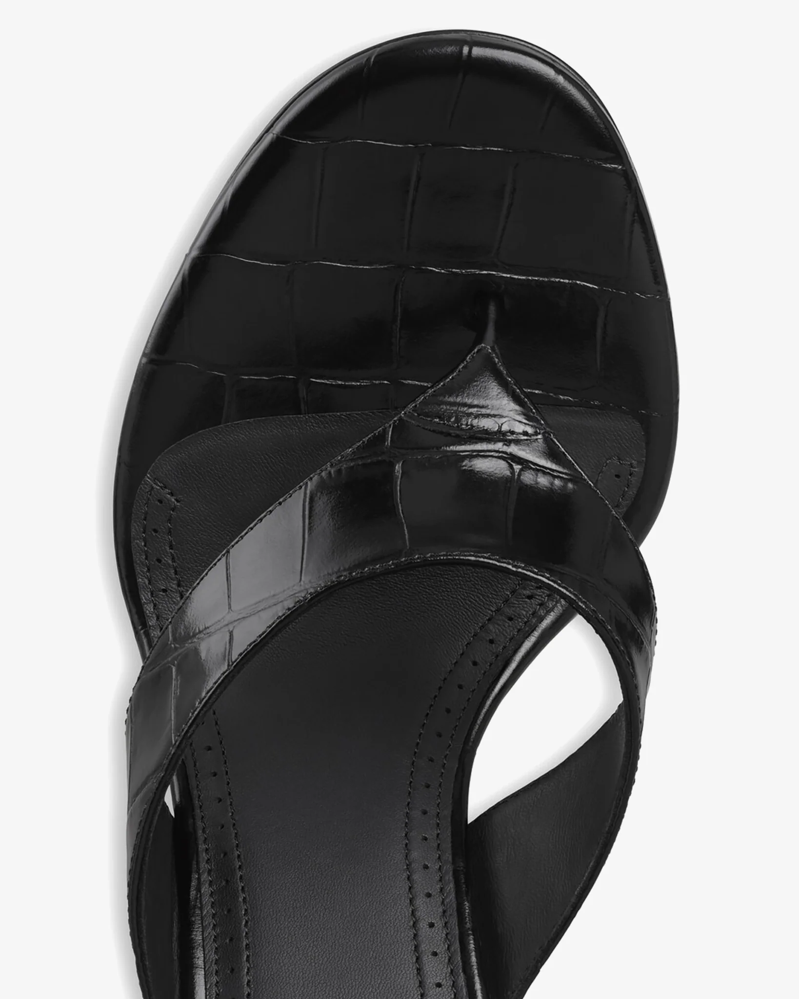 Tong 90 embossed mule sandals