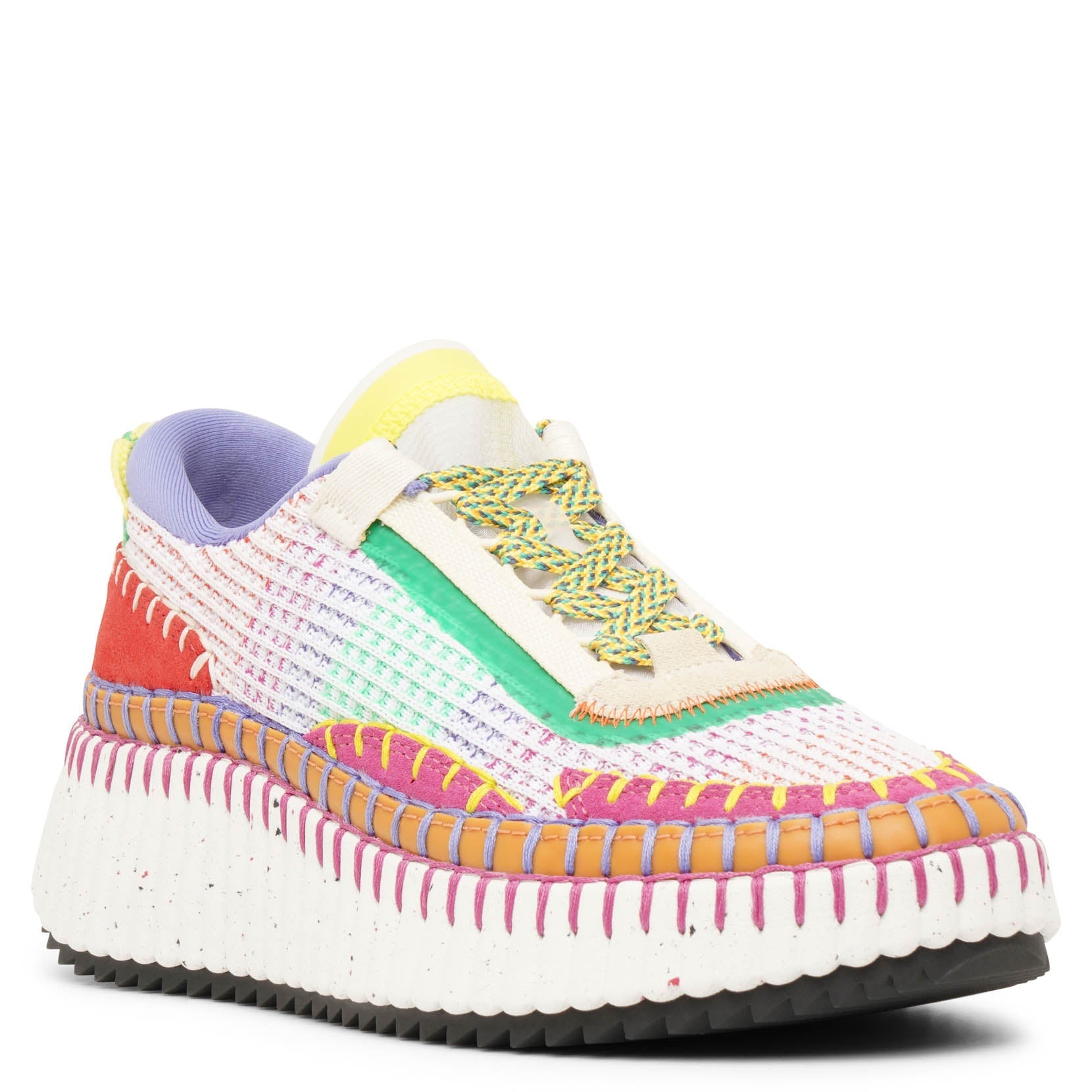 Nama red mesh sneakers