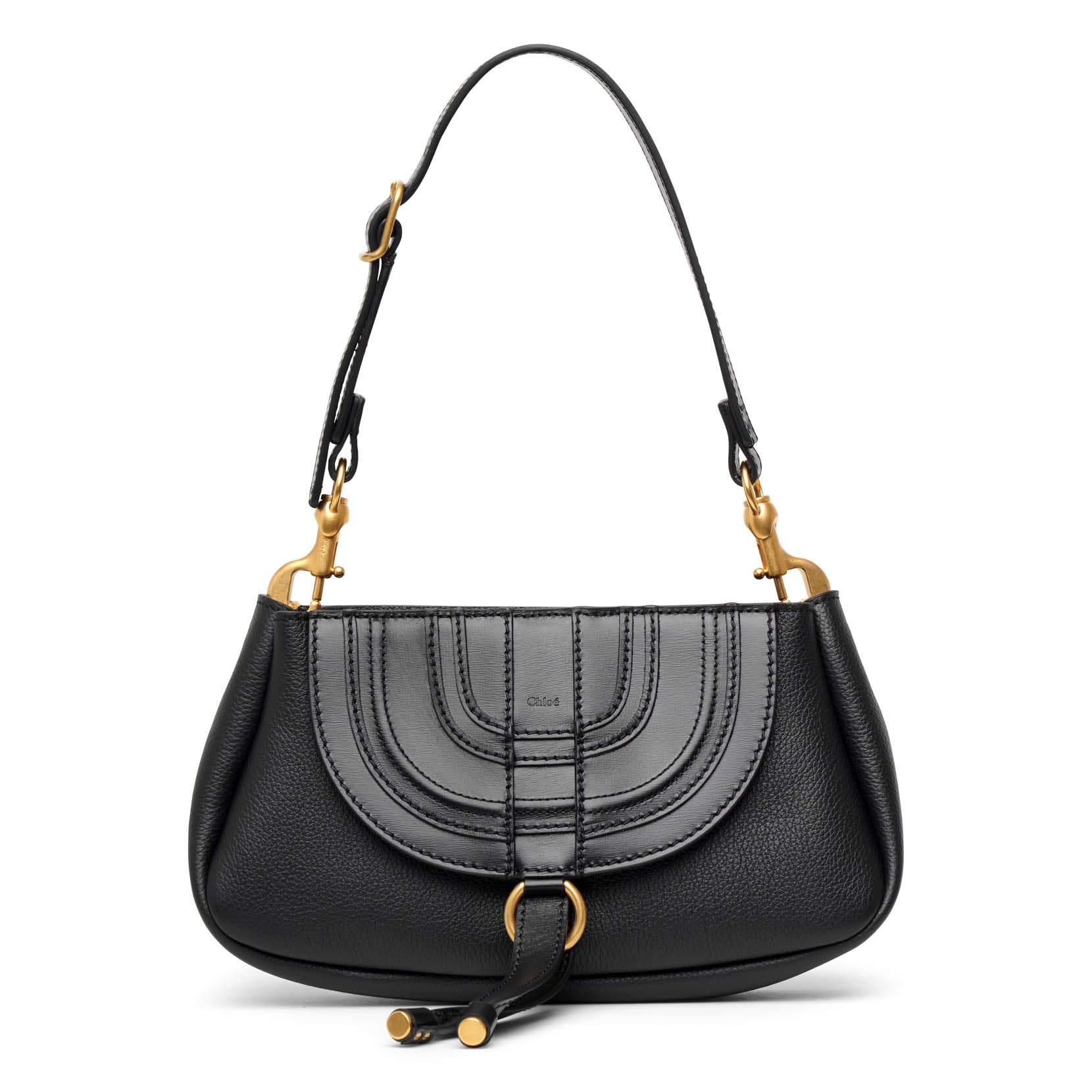 Marcie small black shoulder bag