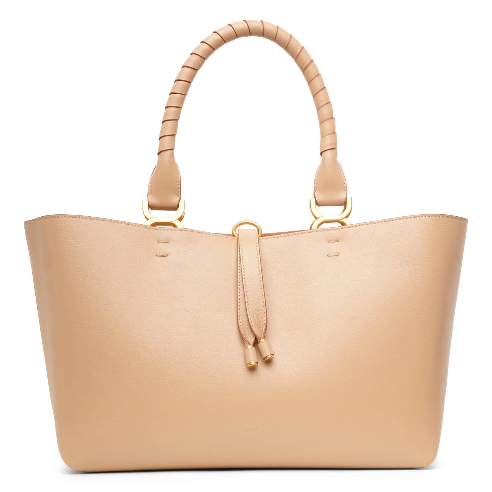Marcie tote beige leather tote bag