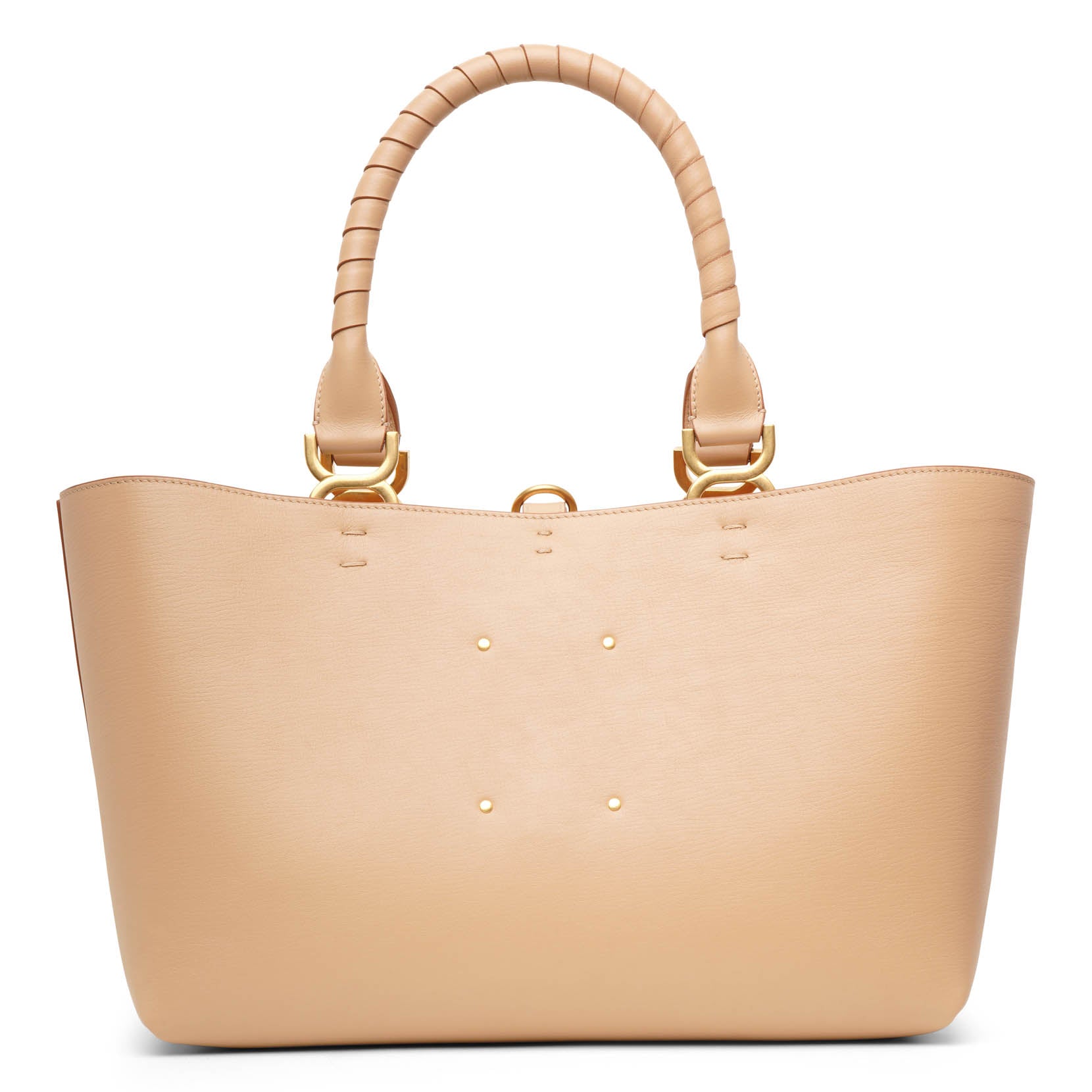 Marcie tote beige leather tote bag