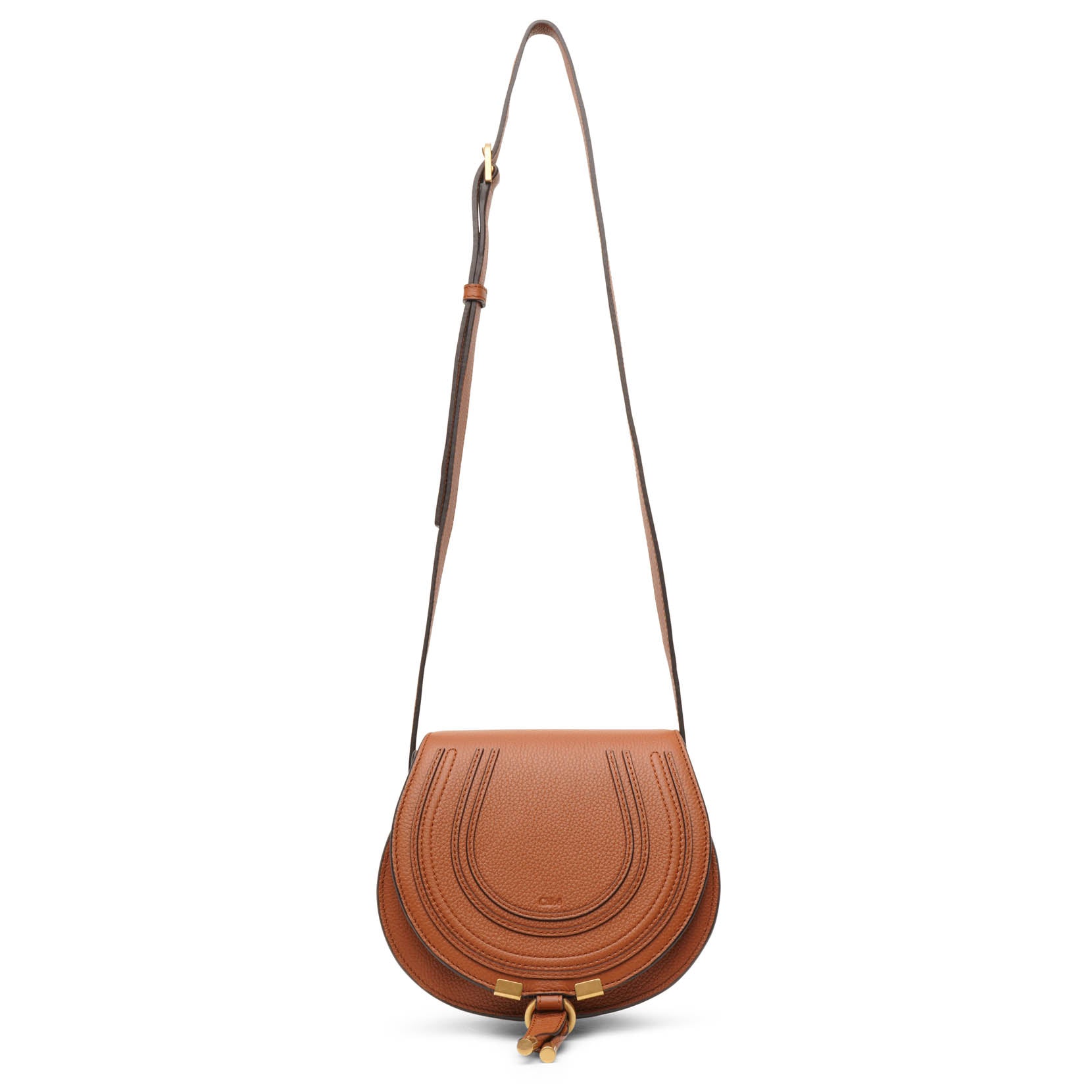 Marcie mini tan crossbody bag