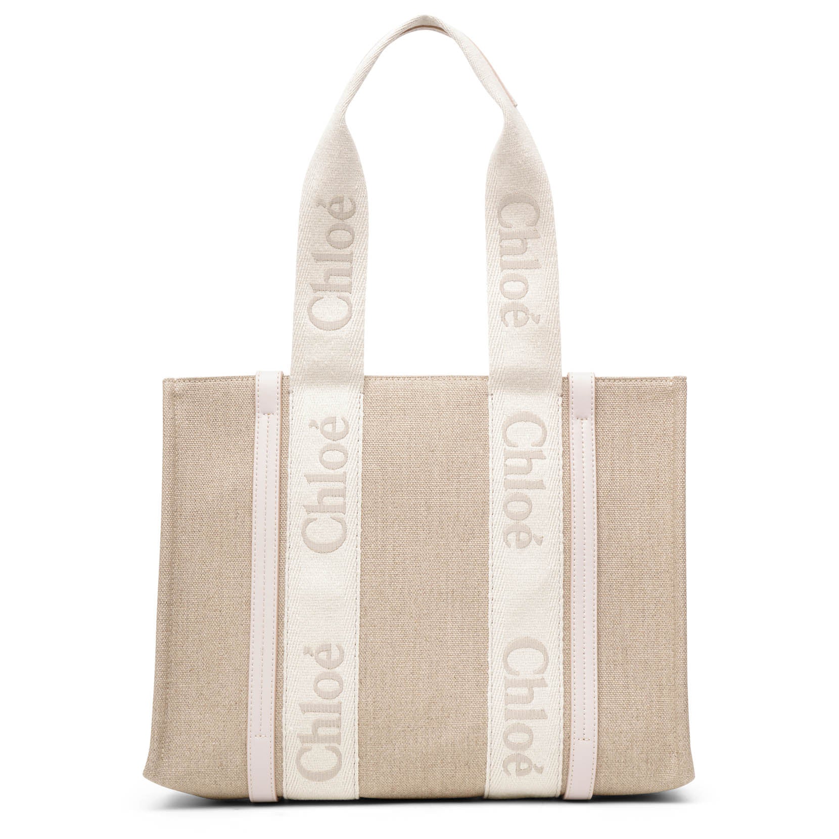 Woody medium light pink canvas bag