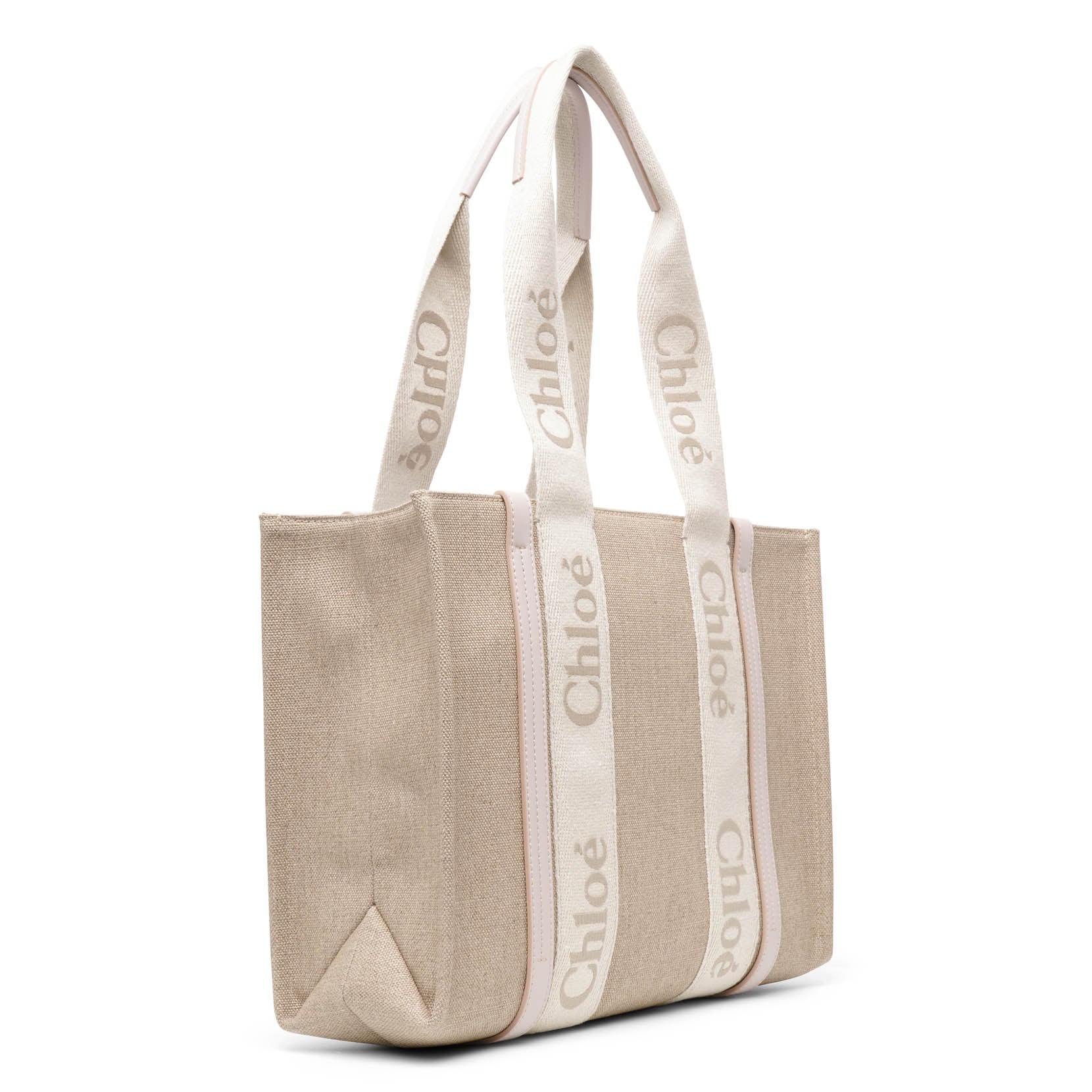 Woody medium light pink canvas bag