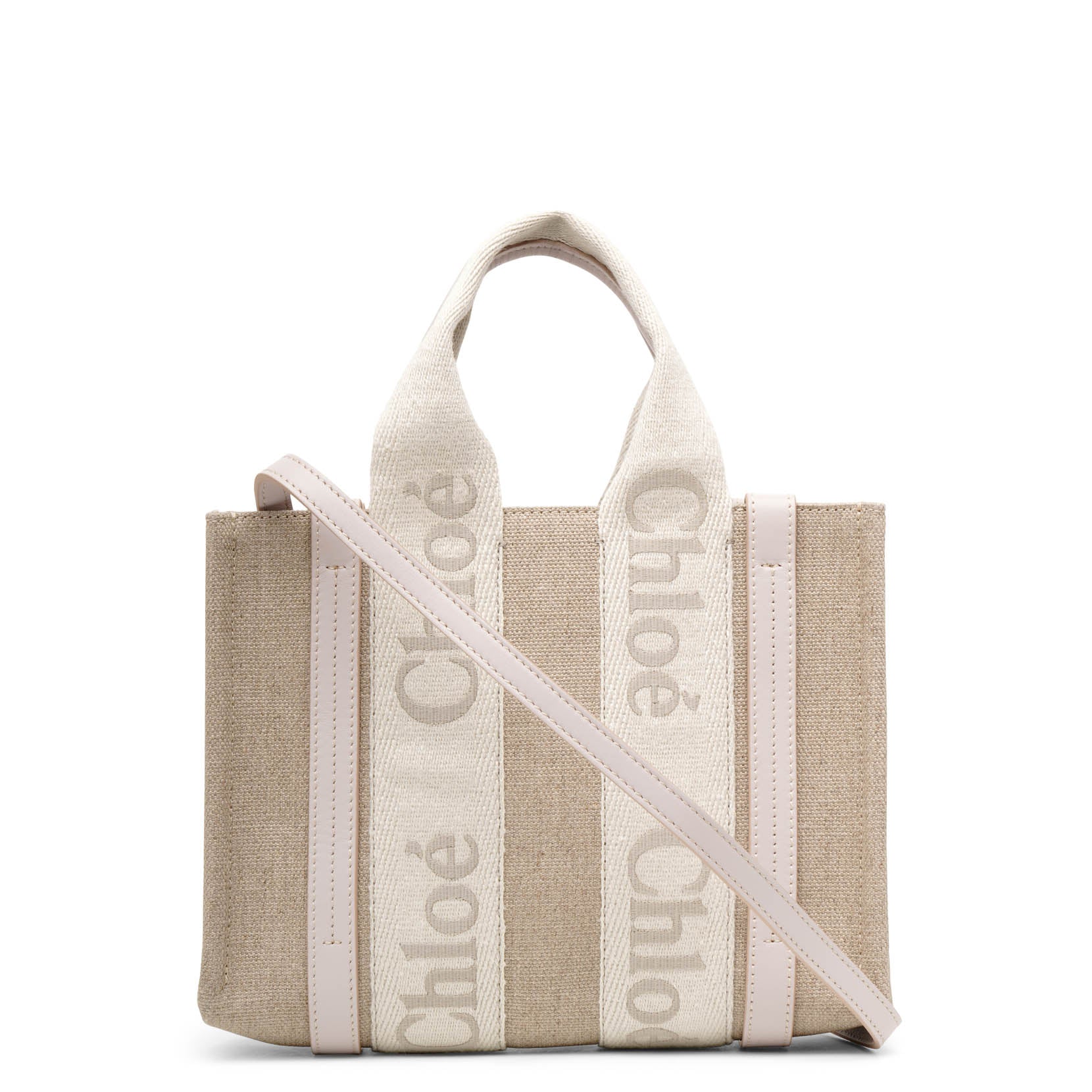 Woody small light pink canvas bag
