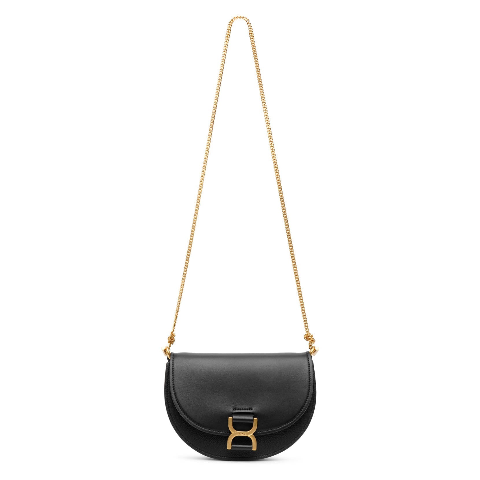 Marcie black leather crossbody bag