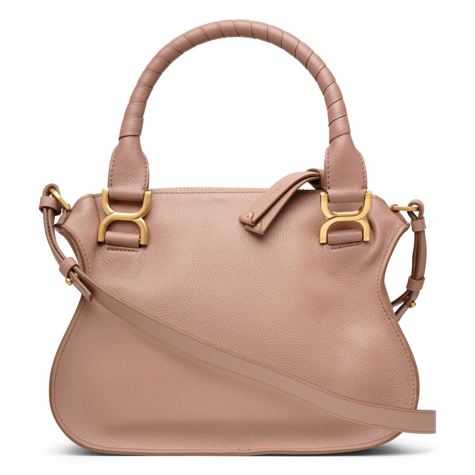 Marcie blush leather double carry bag
