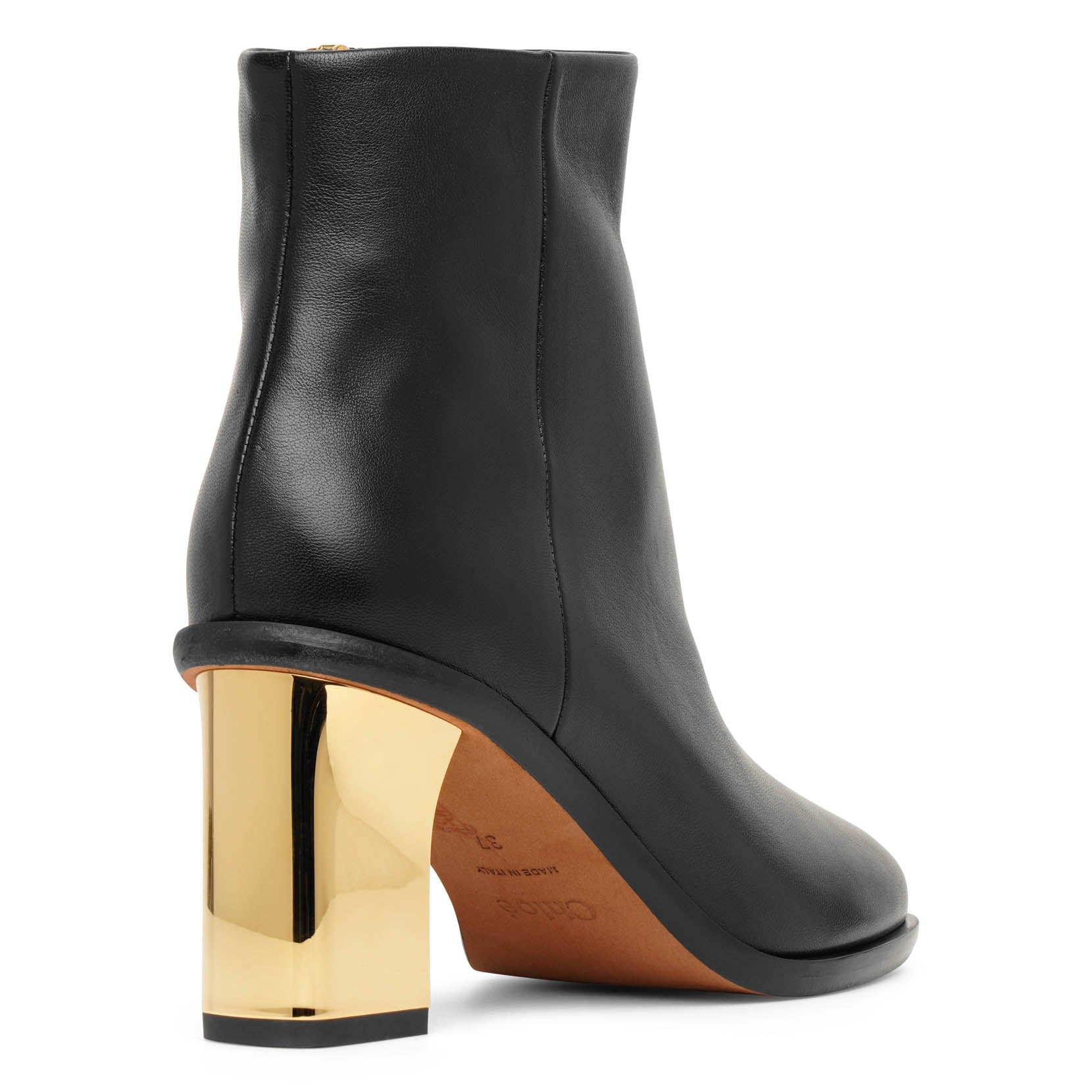 Rebecca black leather ankle boots