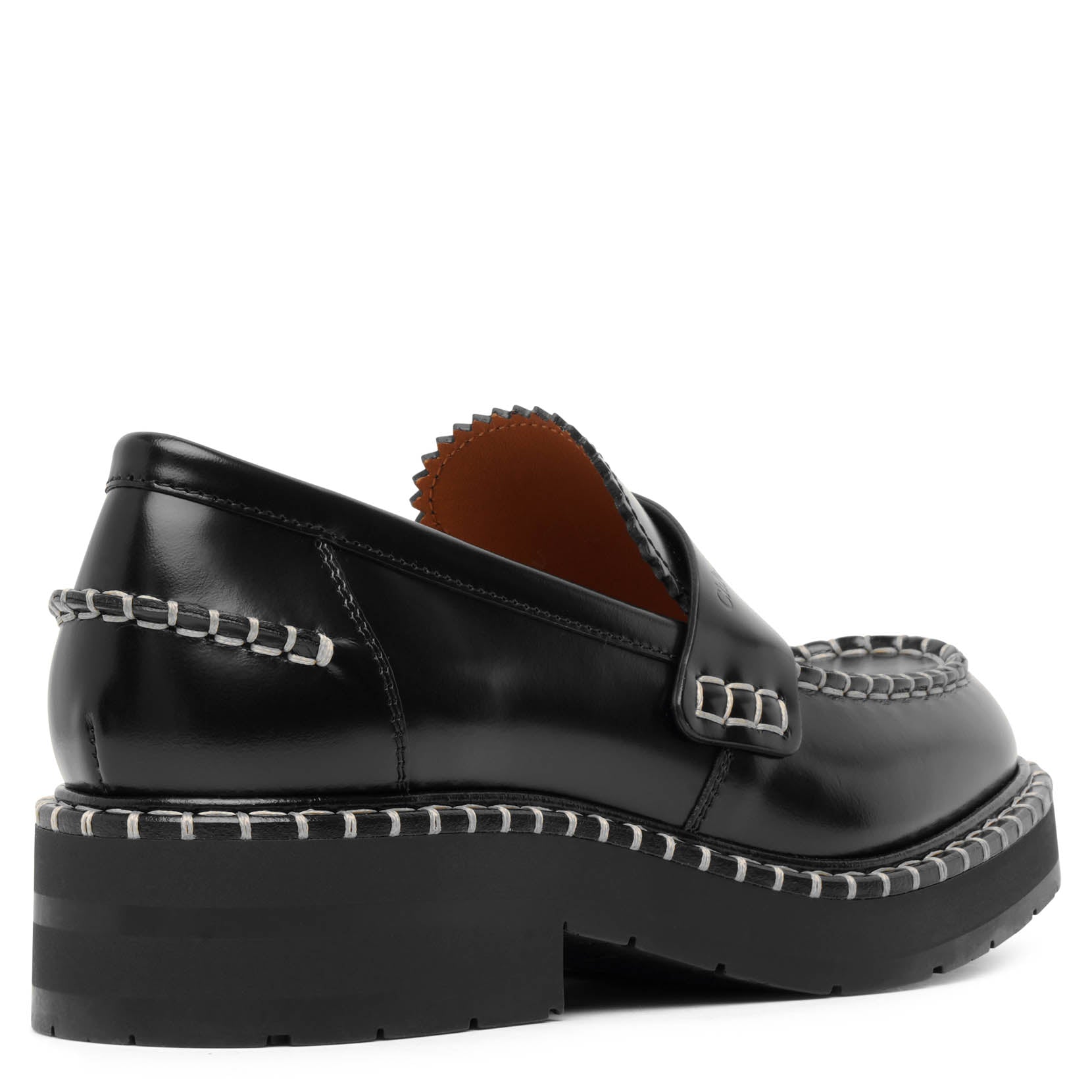 Noua black leather loafers