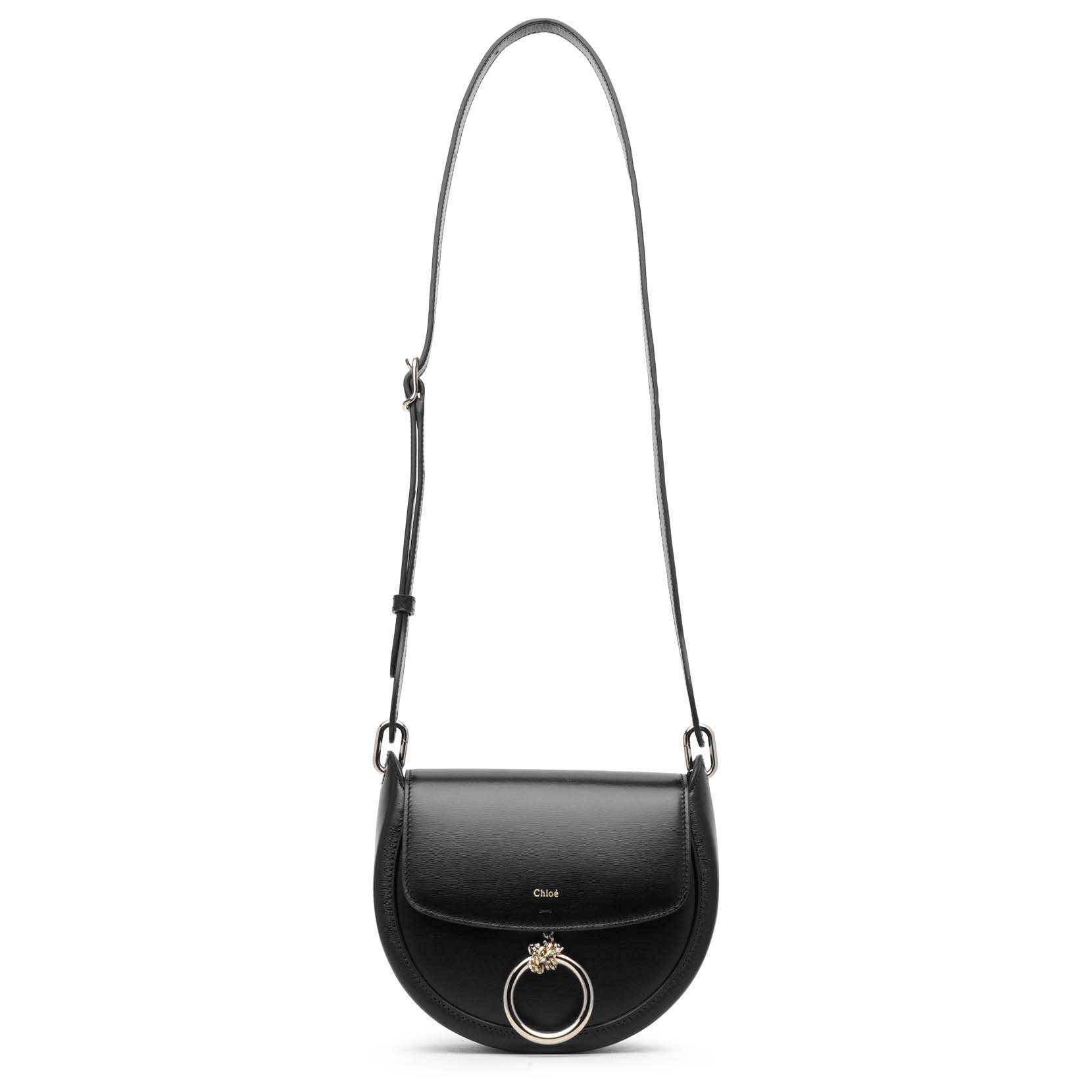Arlene black leather crossbody bag